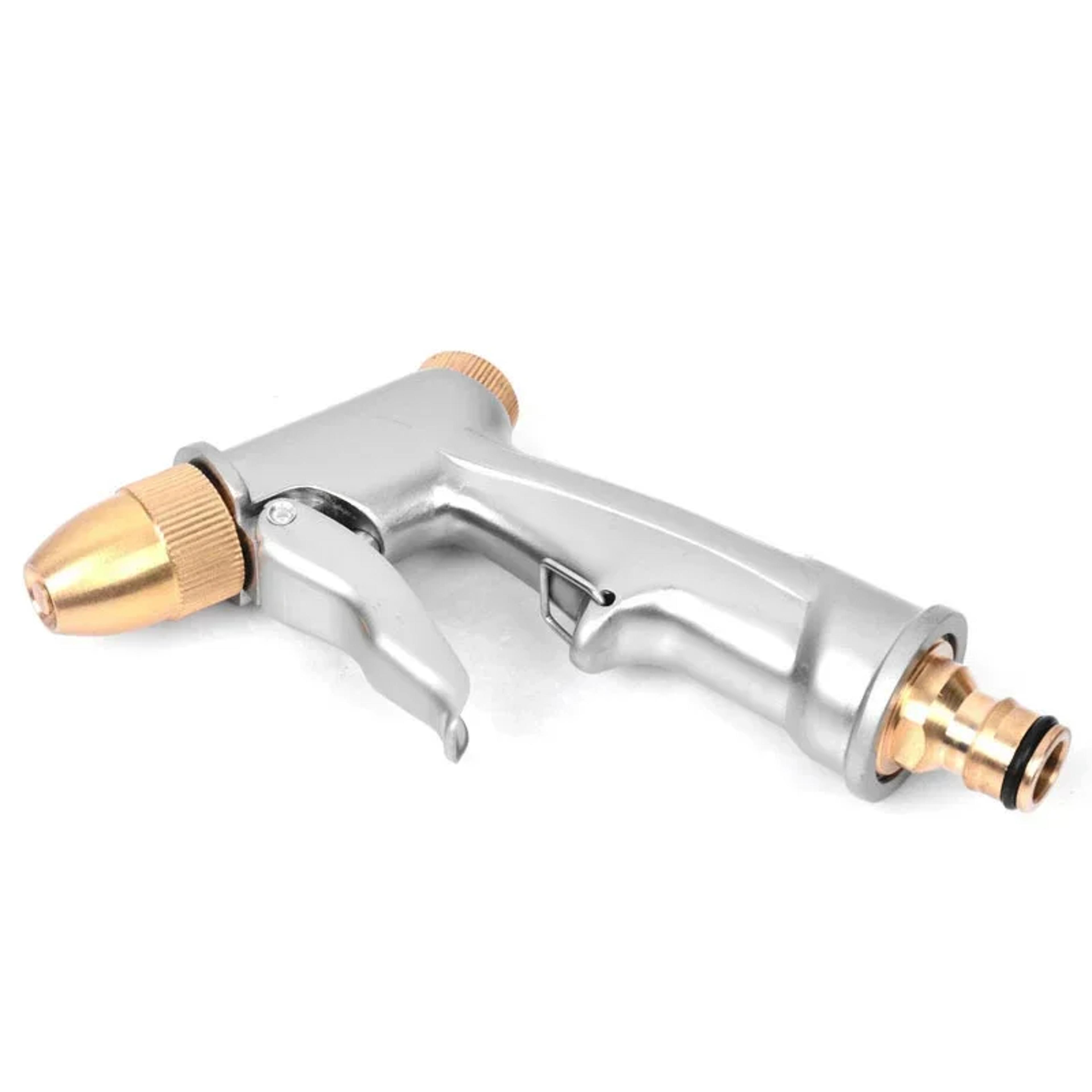 powerjet brass high pressure garden hose nozzle for car wash & lawn watering