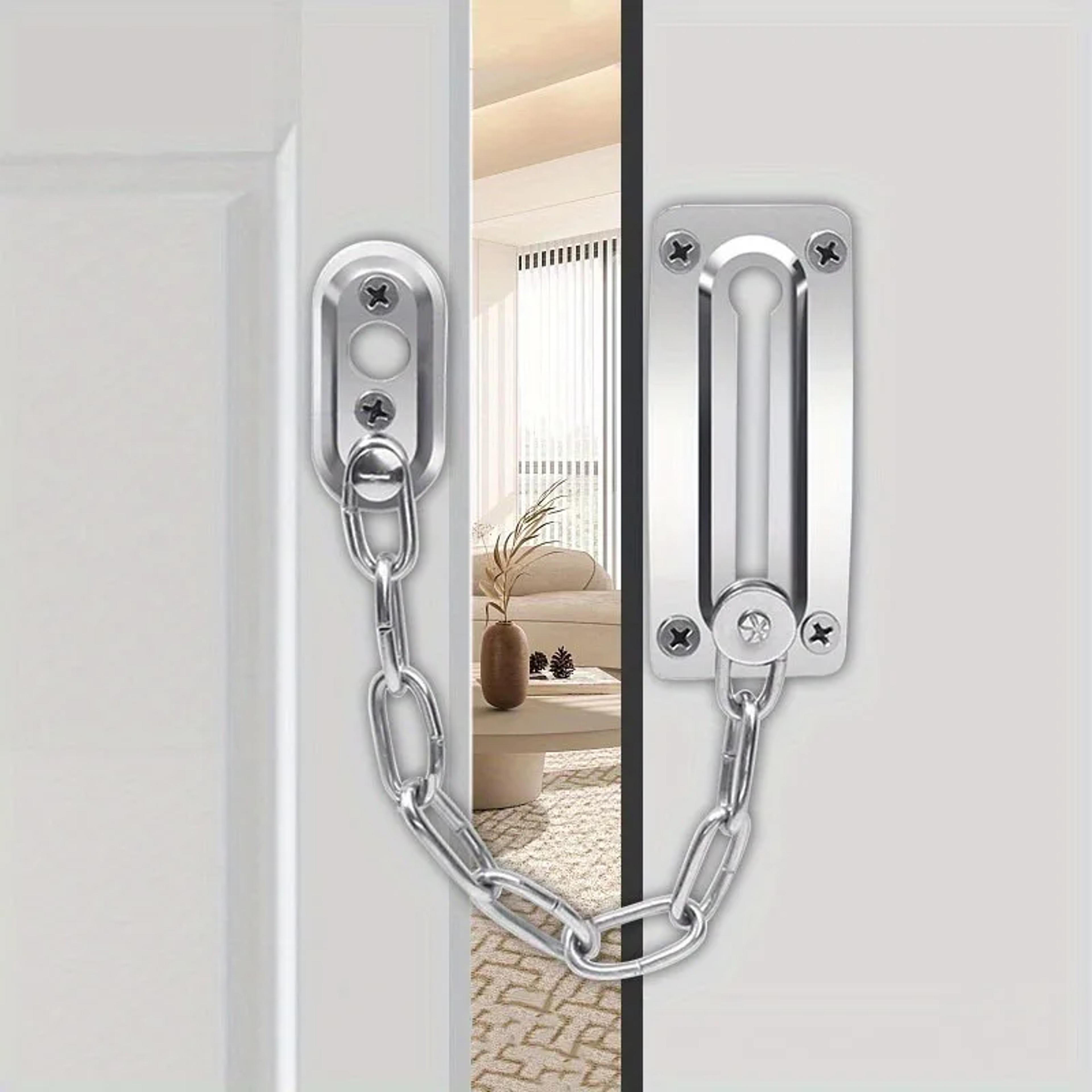 premium home door chain lock stainless steel security latch easy slide guard for front & bedroom doors