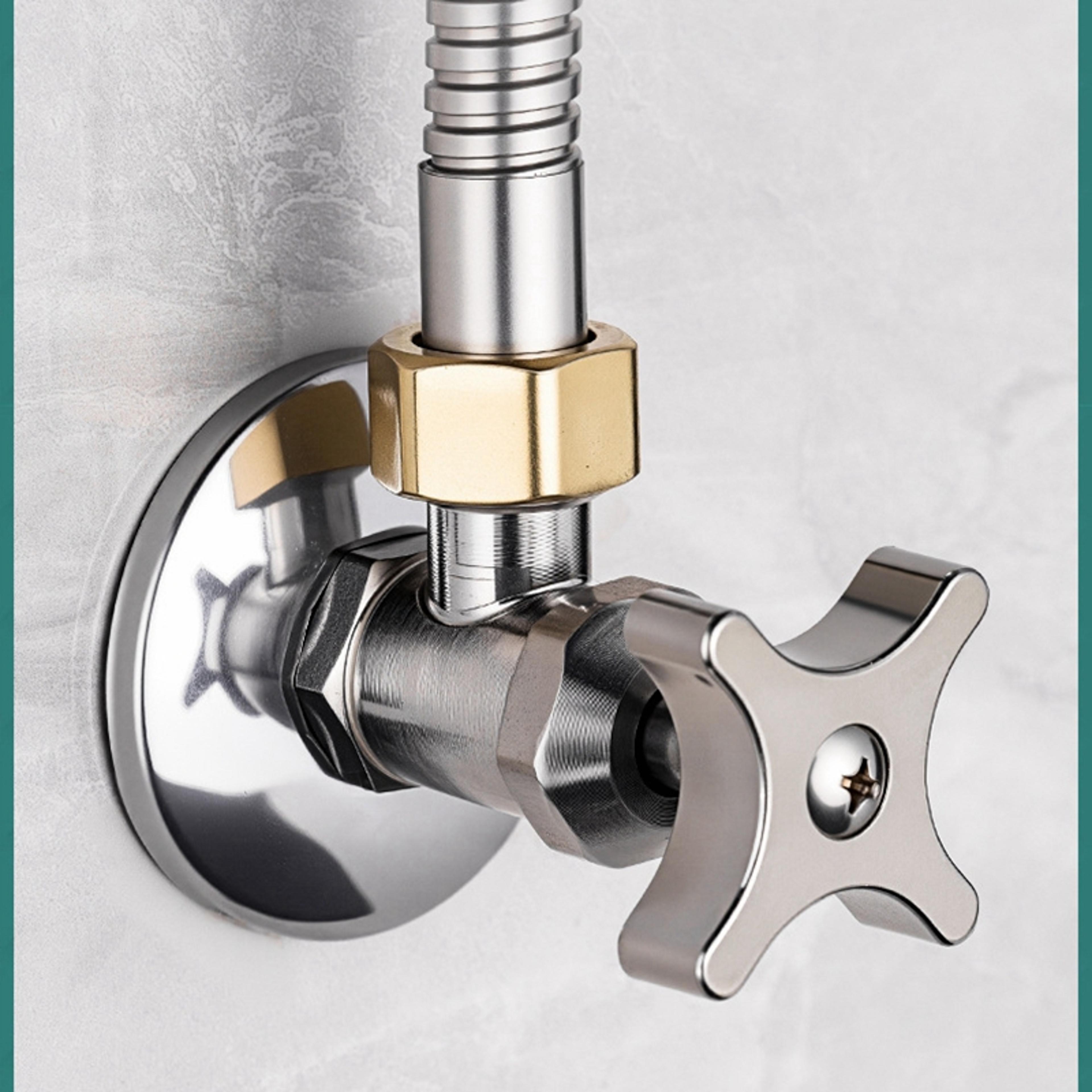 aquaflow stainless steel angle valve for hot & cold water supply