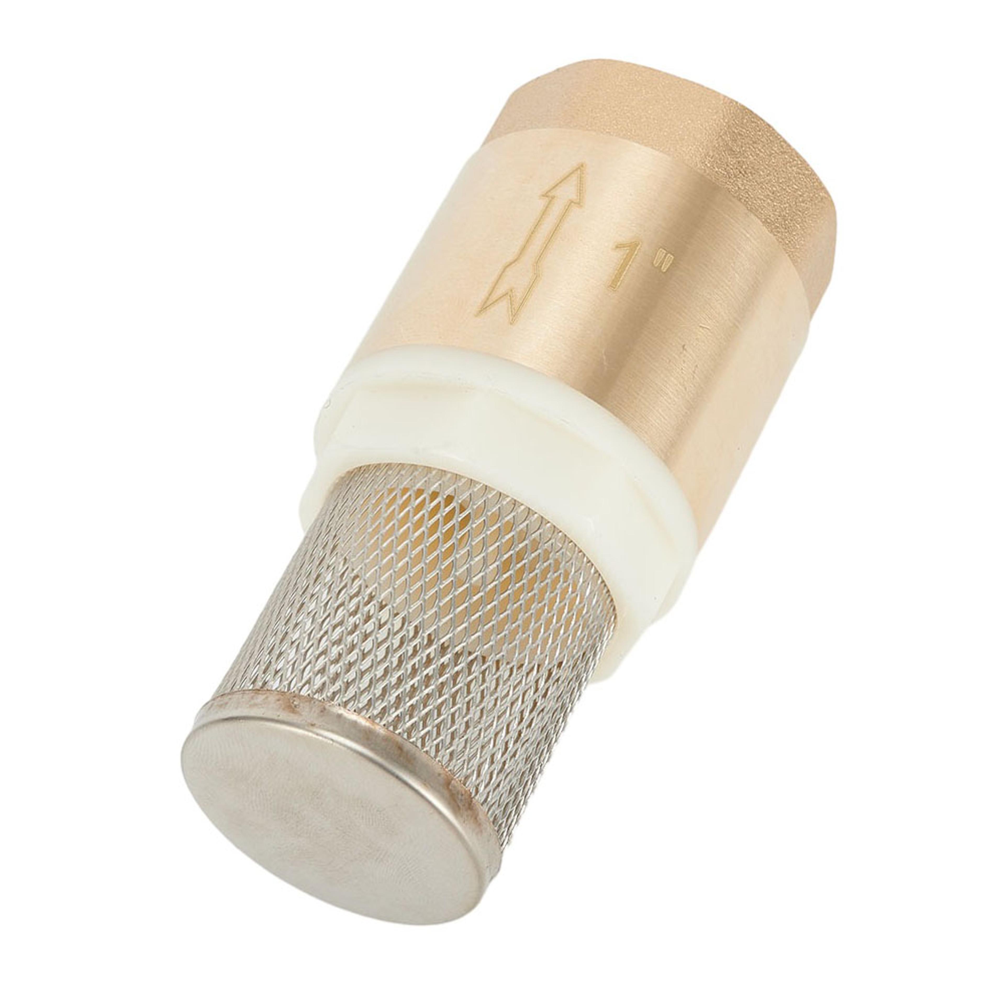 reliableflow brass foot valve with stainless steel strainer for water pumps