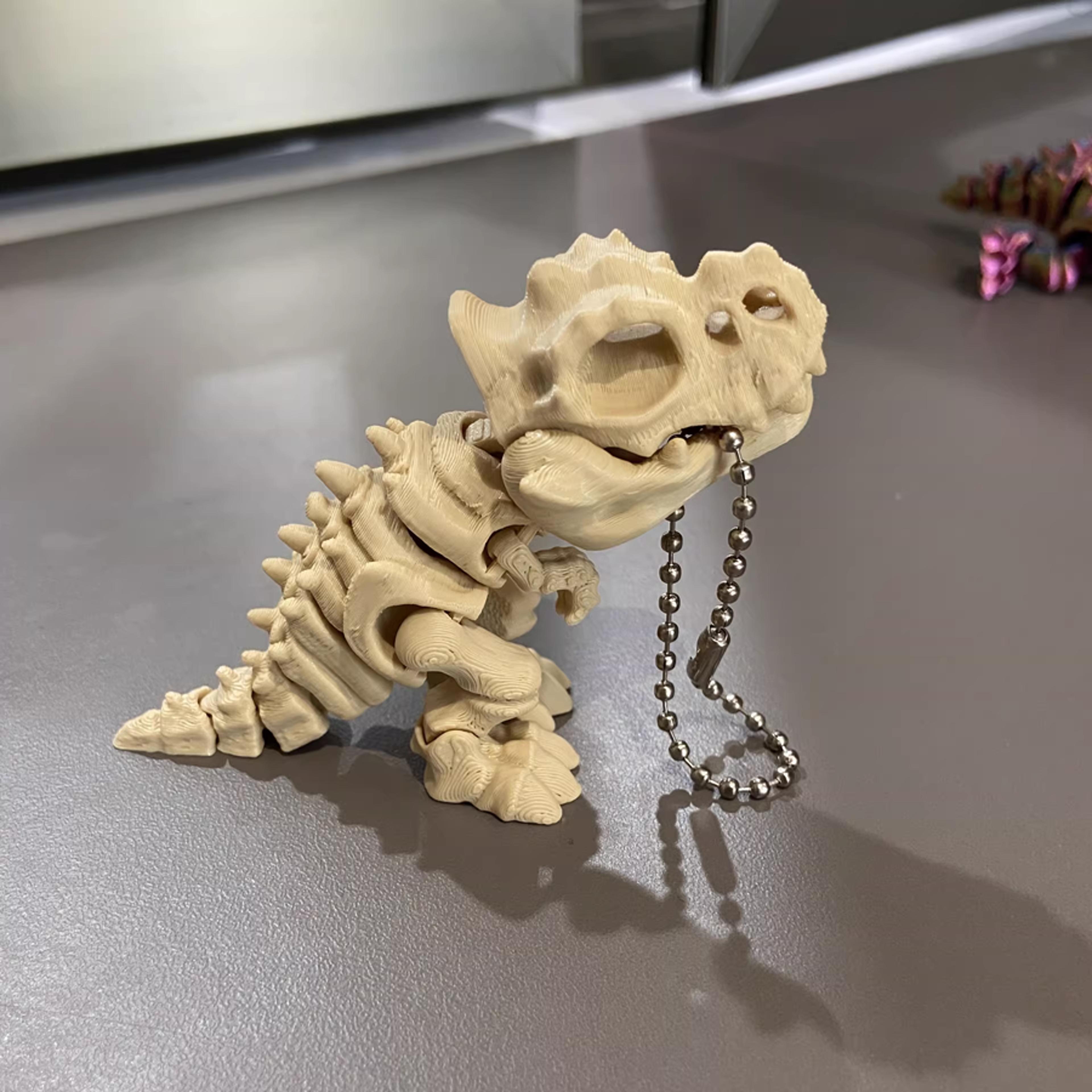 flexiroar printed t rex skeleton model and articulated dinosaur toy