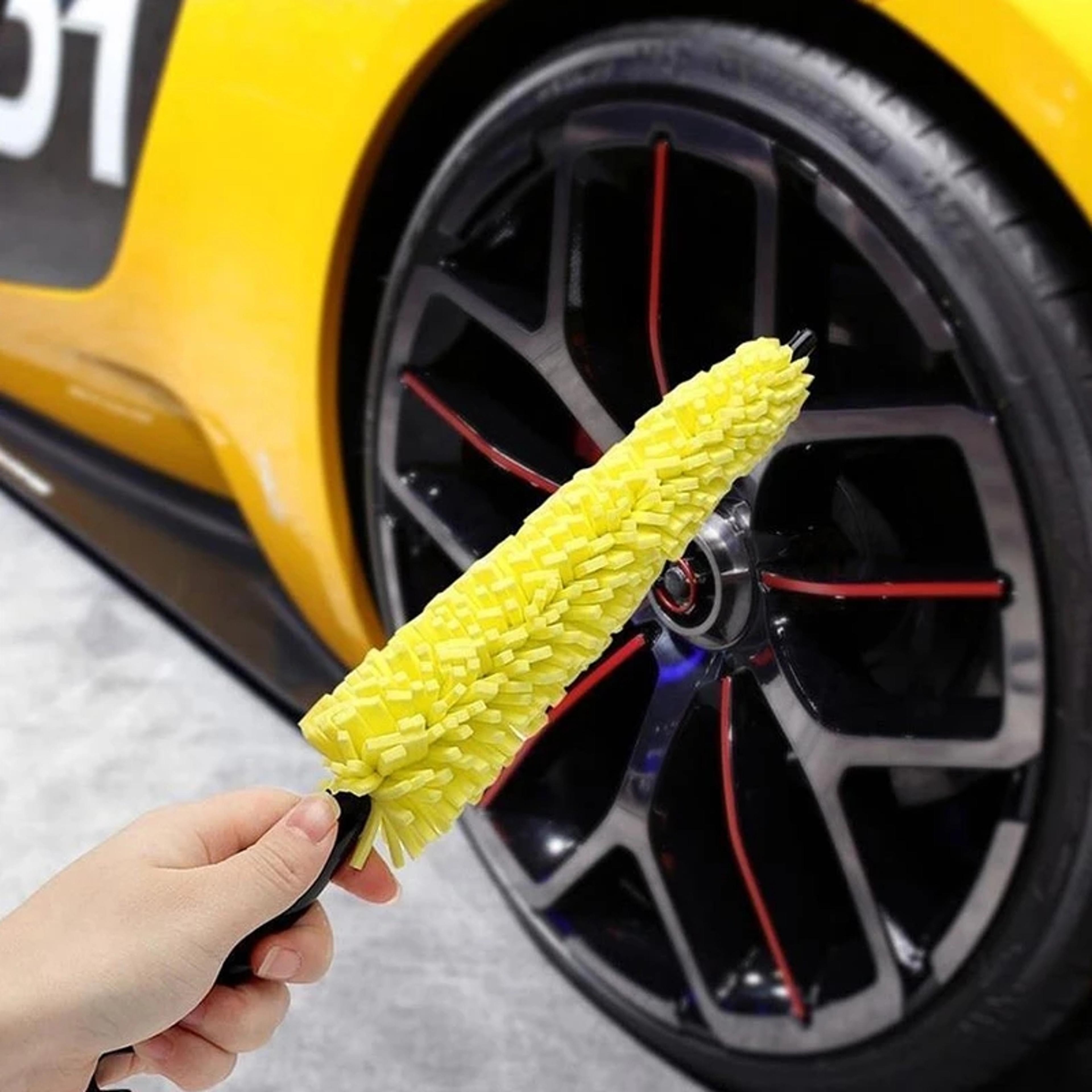 easygrip car wheel cleaning brush and tire rim scrubber