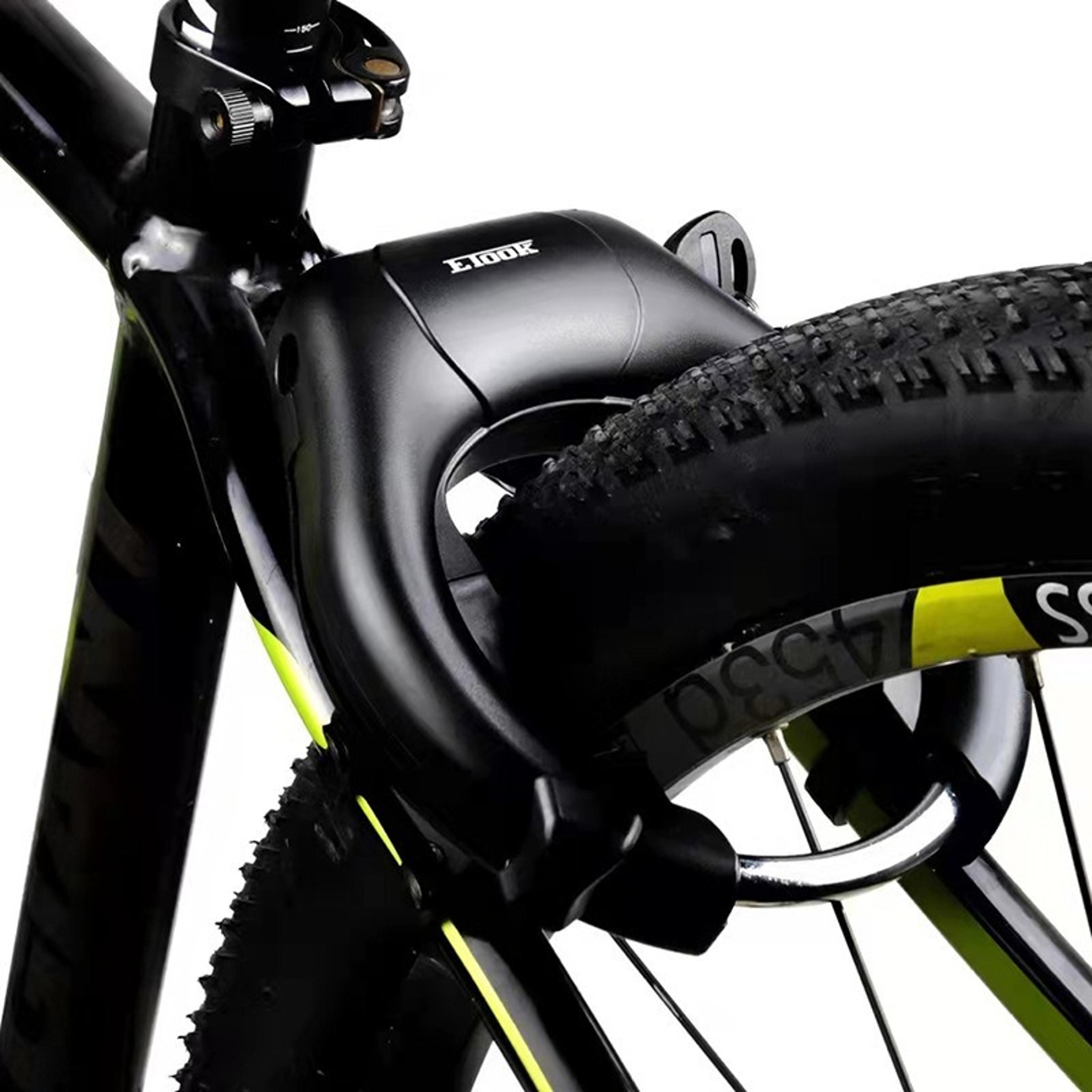 hardened steel horseshoe anti theft bike lock