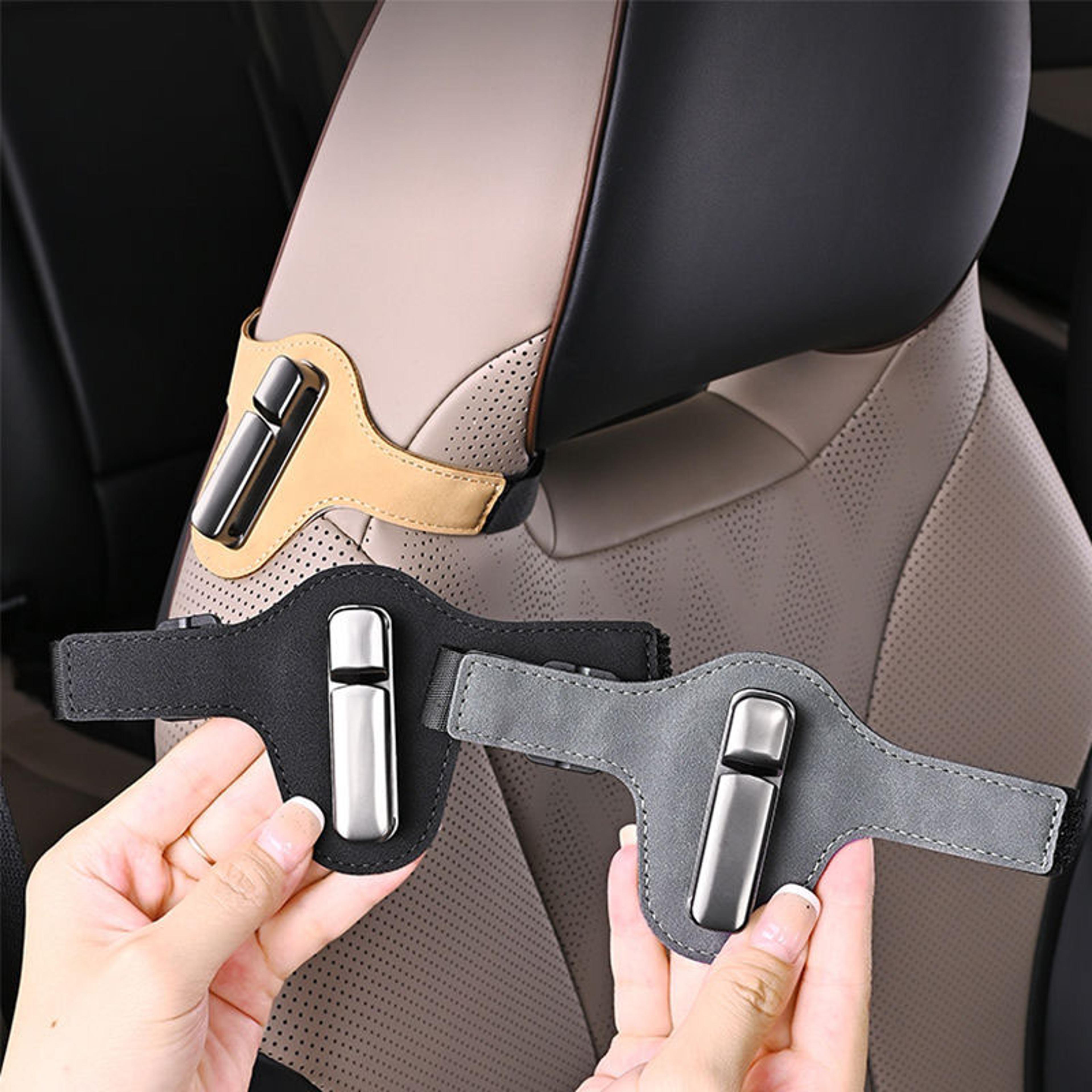 universal car seat belt adjuster and shoulder strap positioning clip