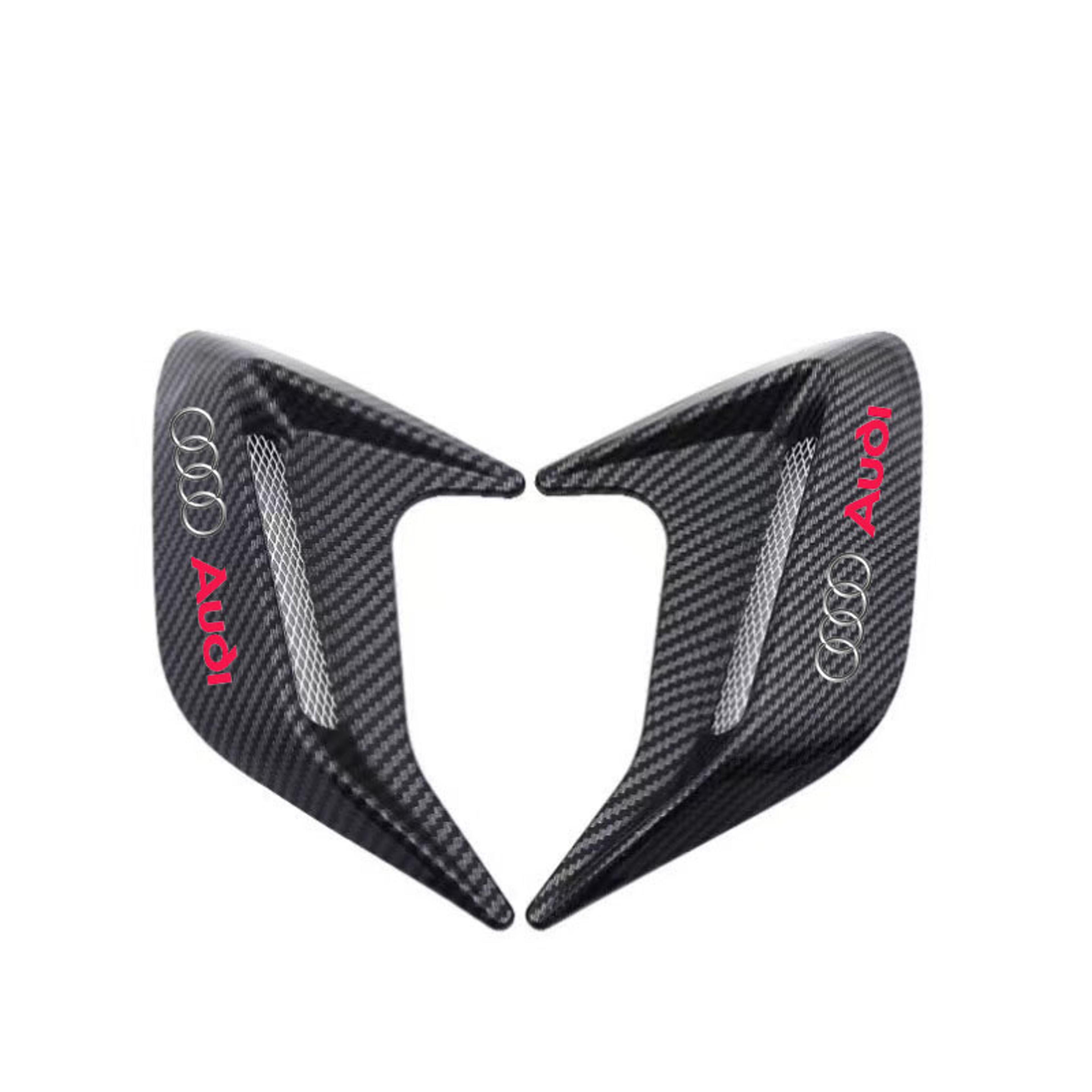 universal audi bumper canards front splitter side vent spoiler fins