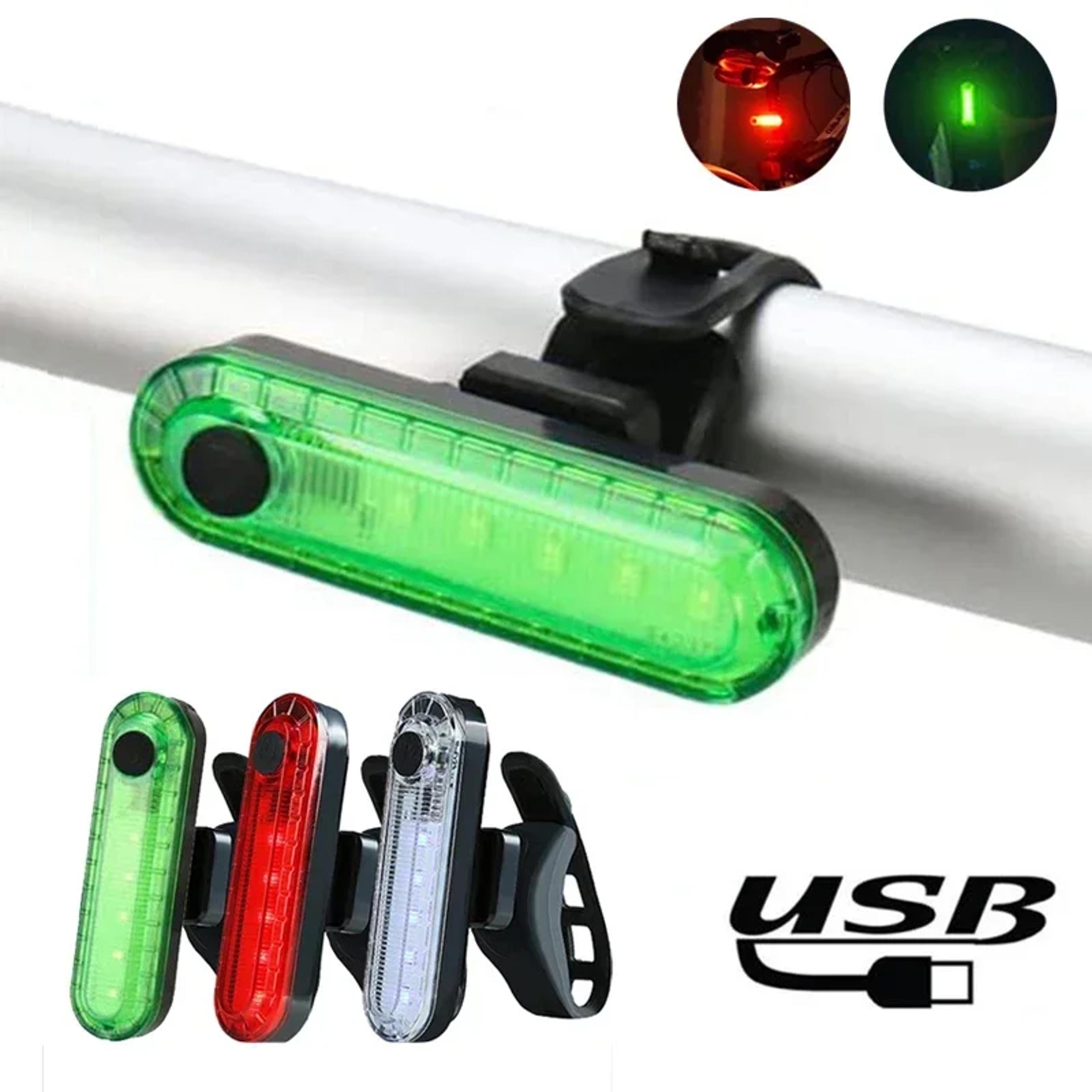 usb rechargeable bike tail lights waterproof led safety lamps