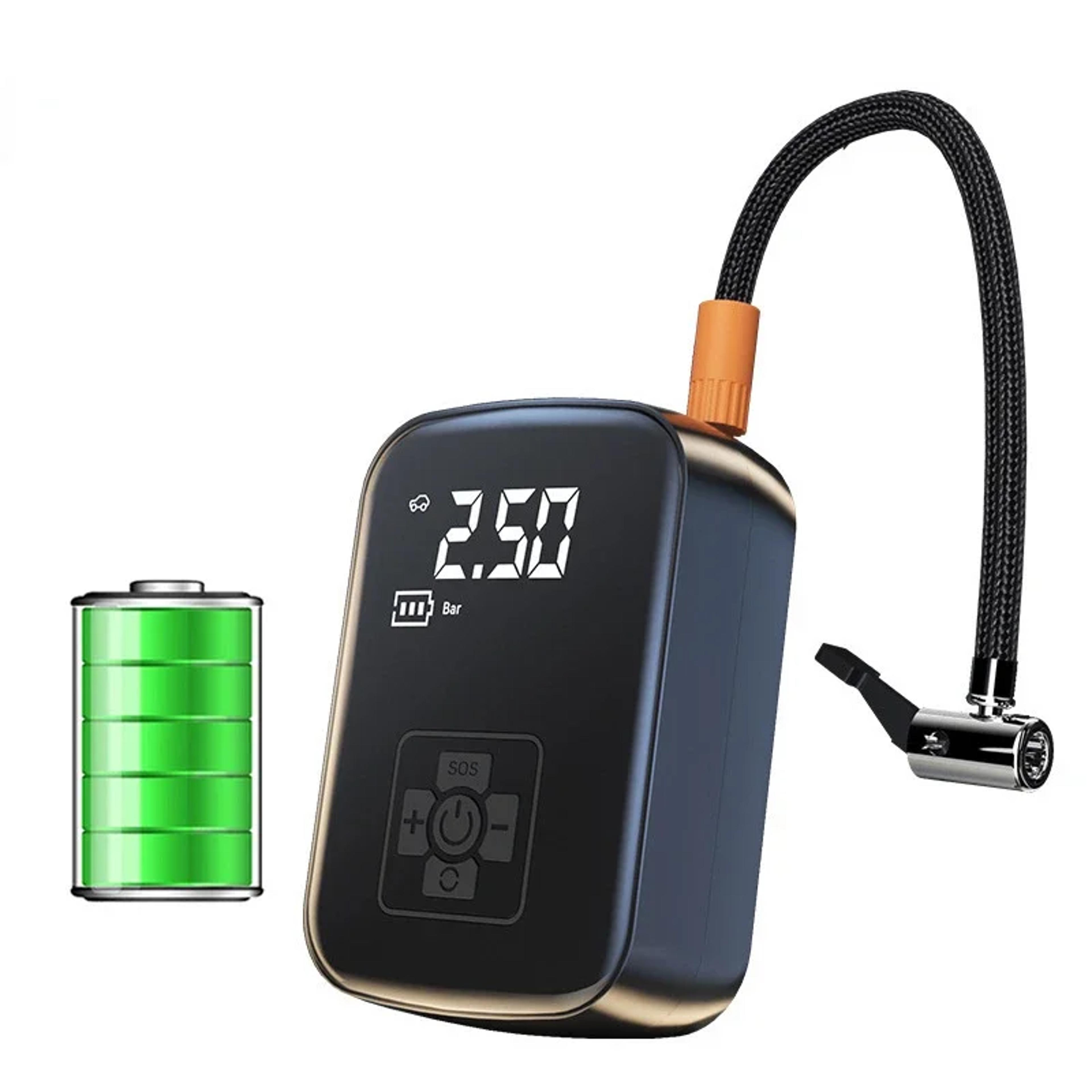 portable bike pump compact bicycle tire inflator