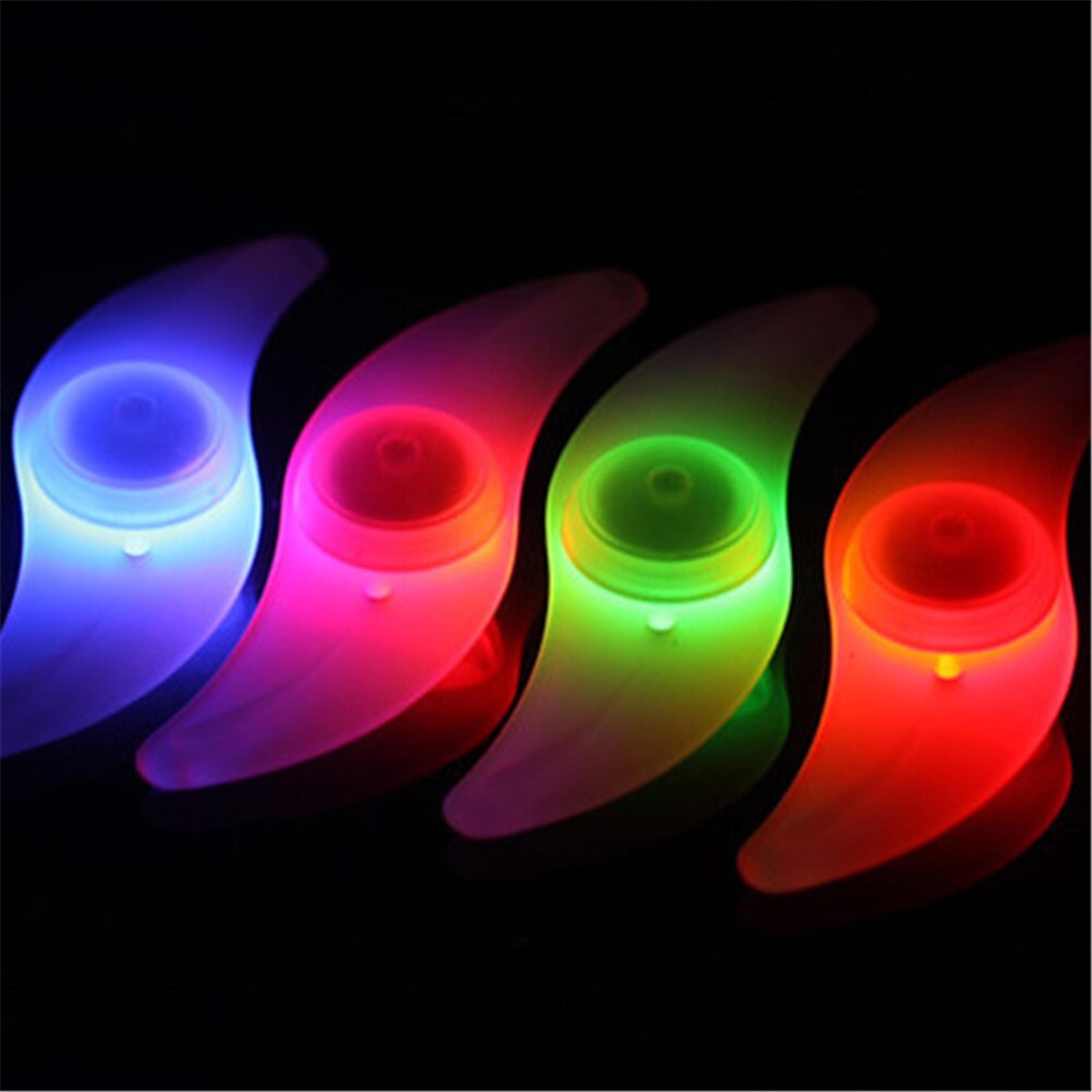 seven color led bike wheel lights for night riding