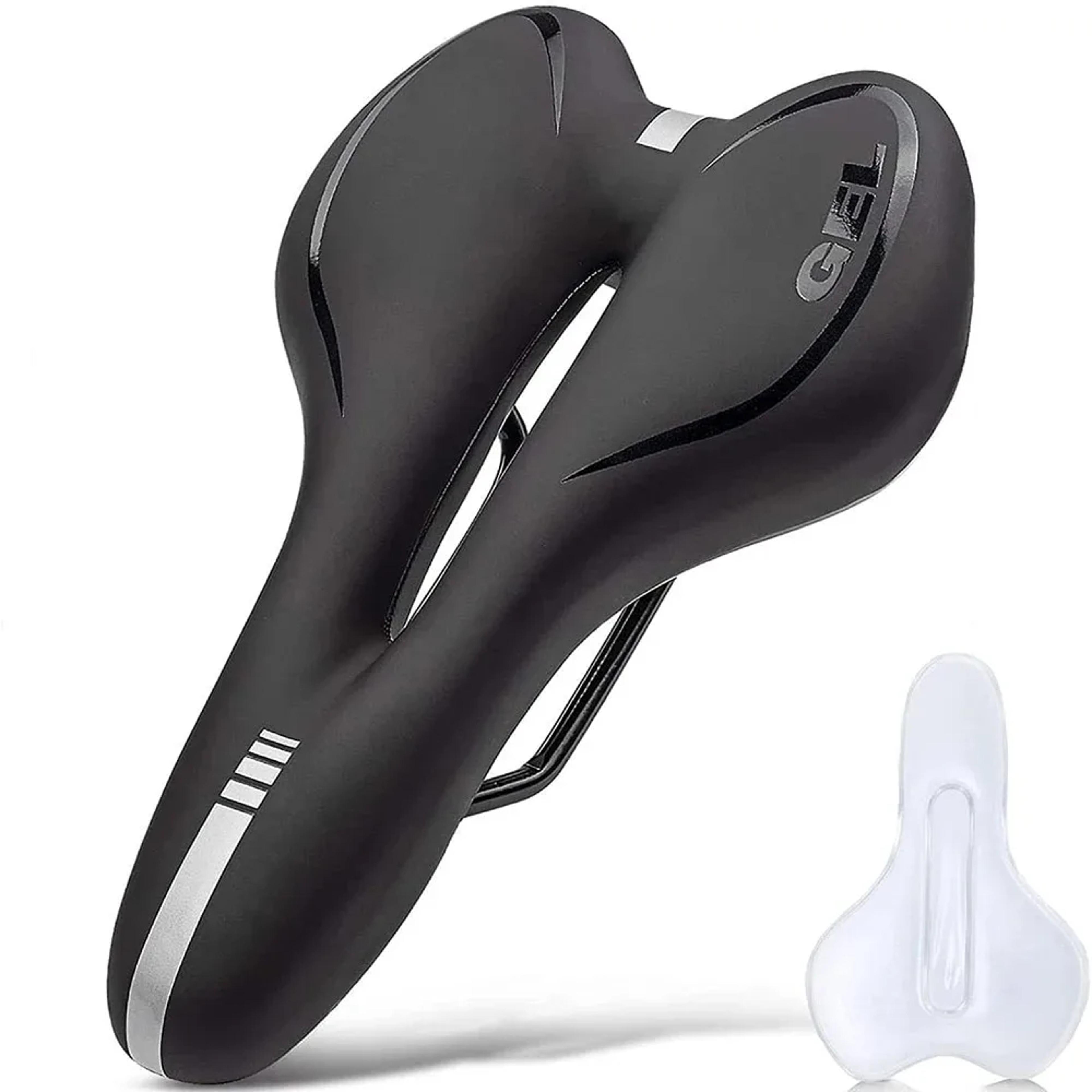comfort gel bike saddle with shock absorbing pu leather seatsss