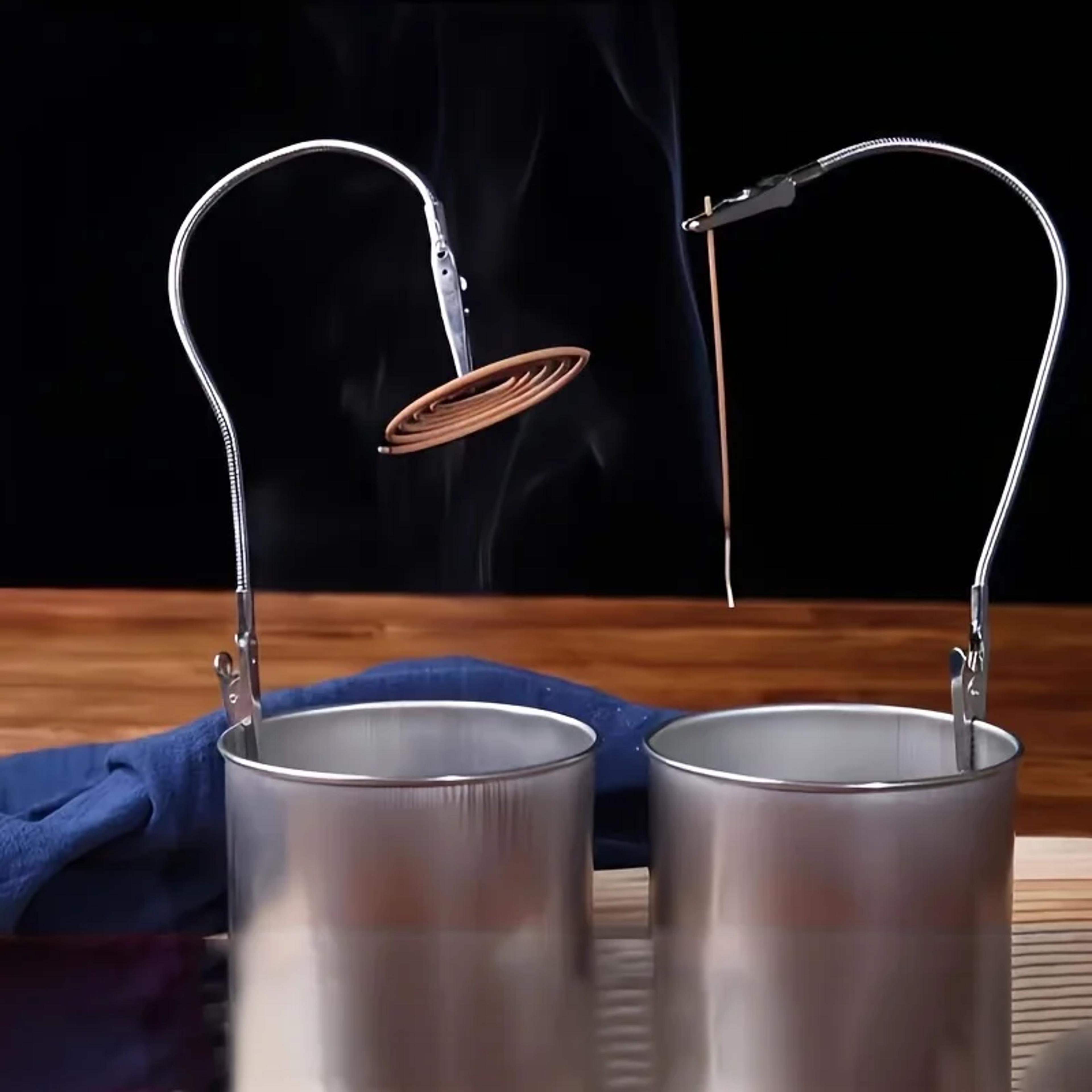 flexible mosquito coil holder and broken incense clip set