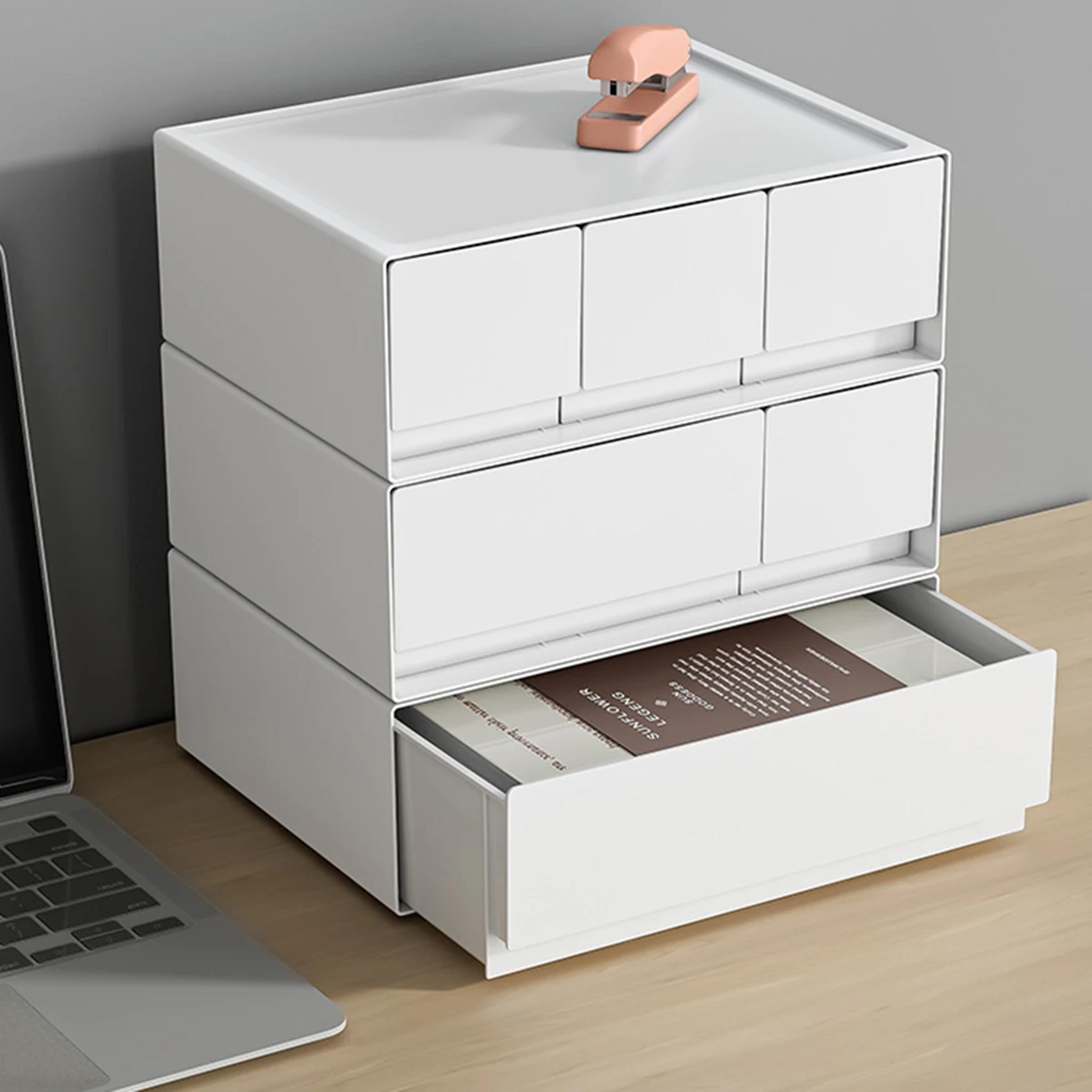 stackable desktop drawer organizer for stationery jewelry and office storage