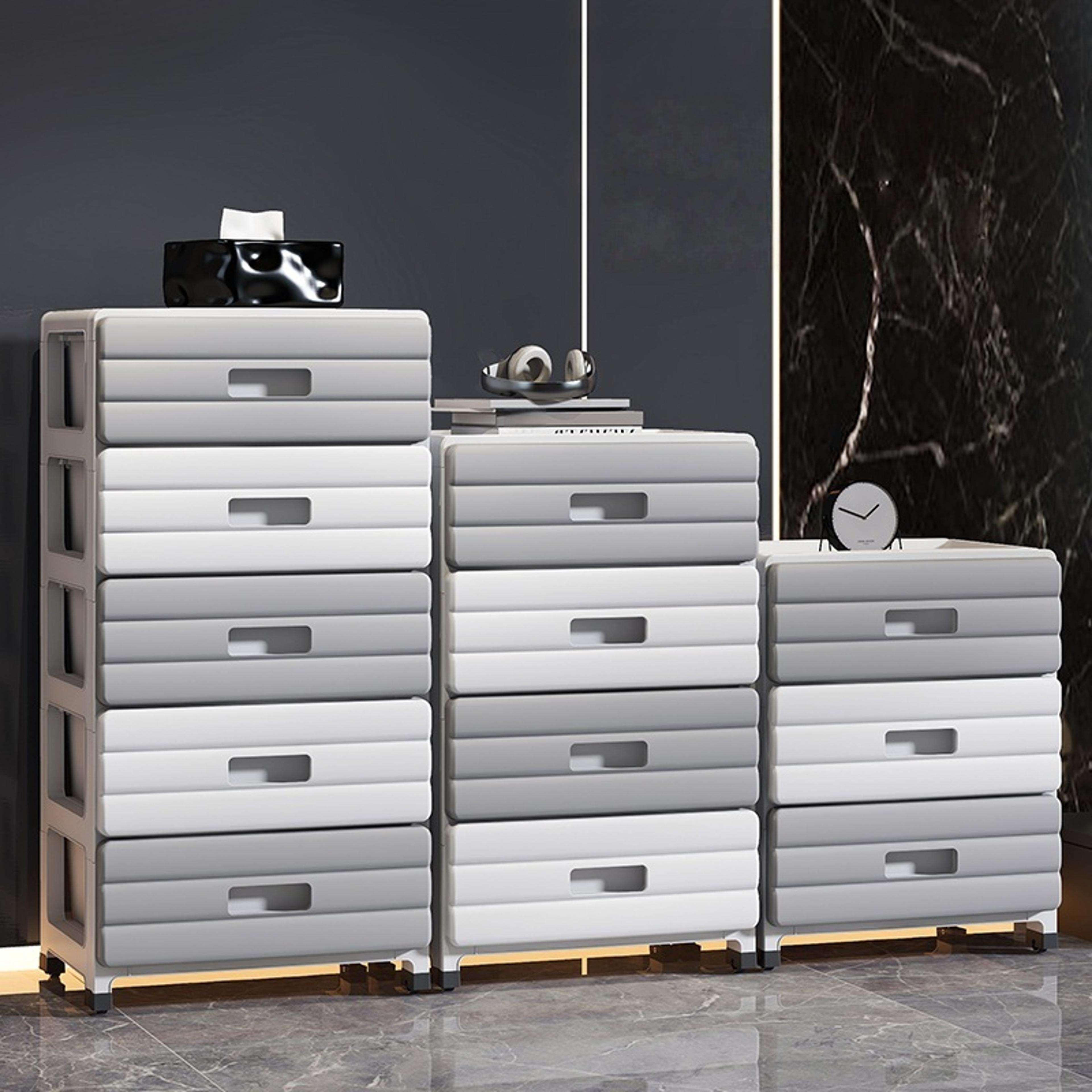 slim rolling drawer storage cabinet tier mobile organizer with wheels