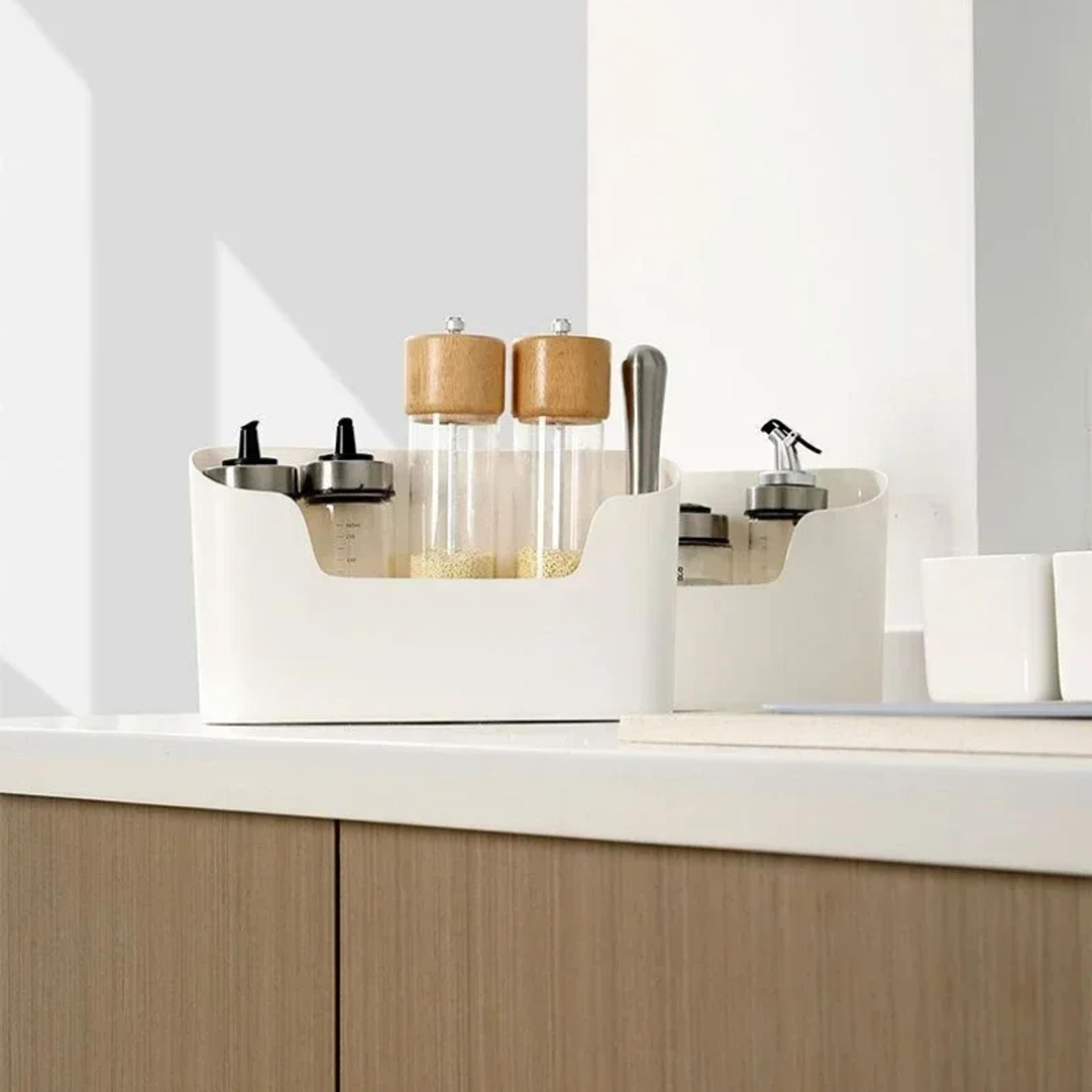 space saving cabinet door organizer wall mounted adhesive storage rack for kitchen and bathroom