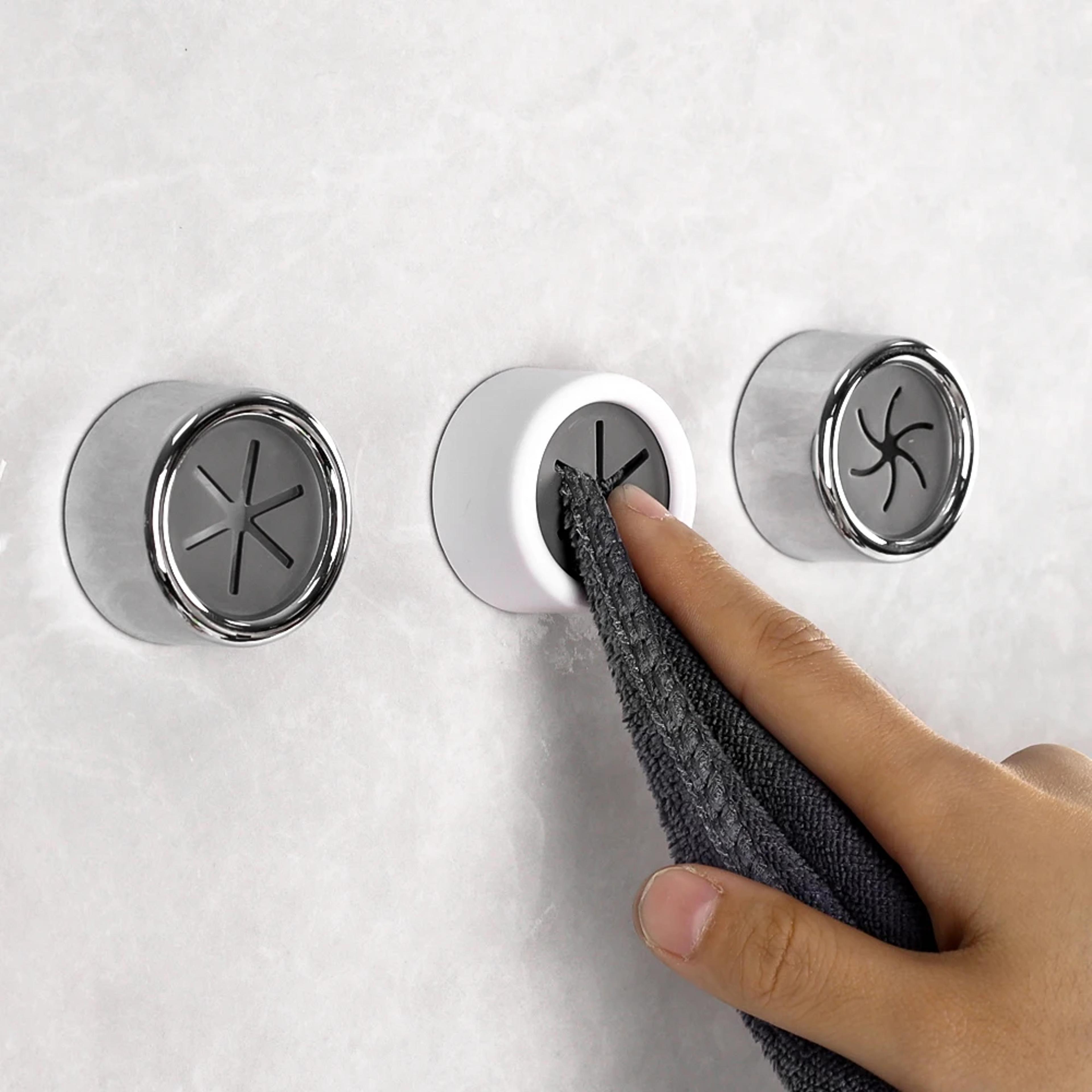 self adhesive towel holder wall mounted silicone push clip for kitchen and bathroom