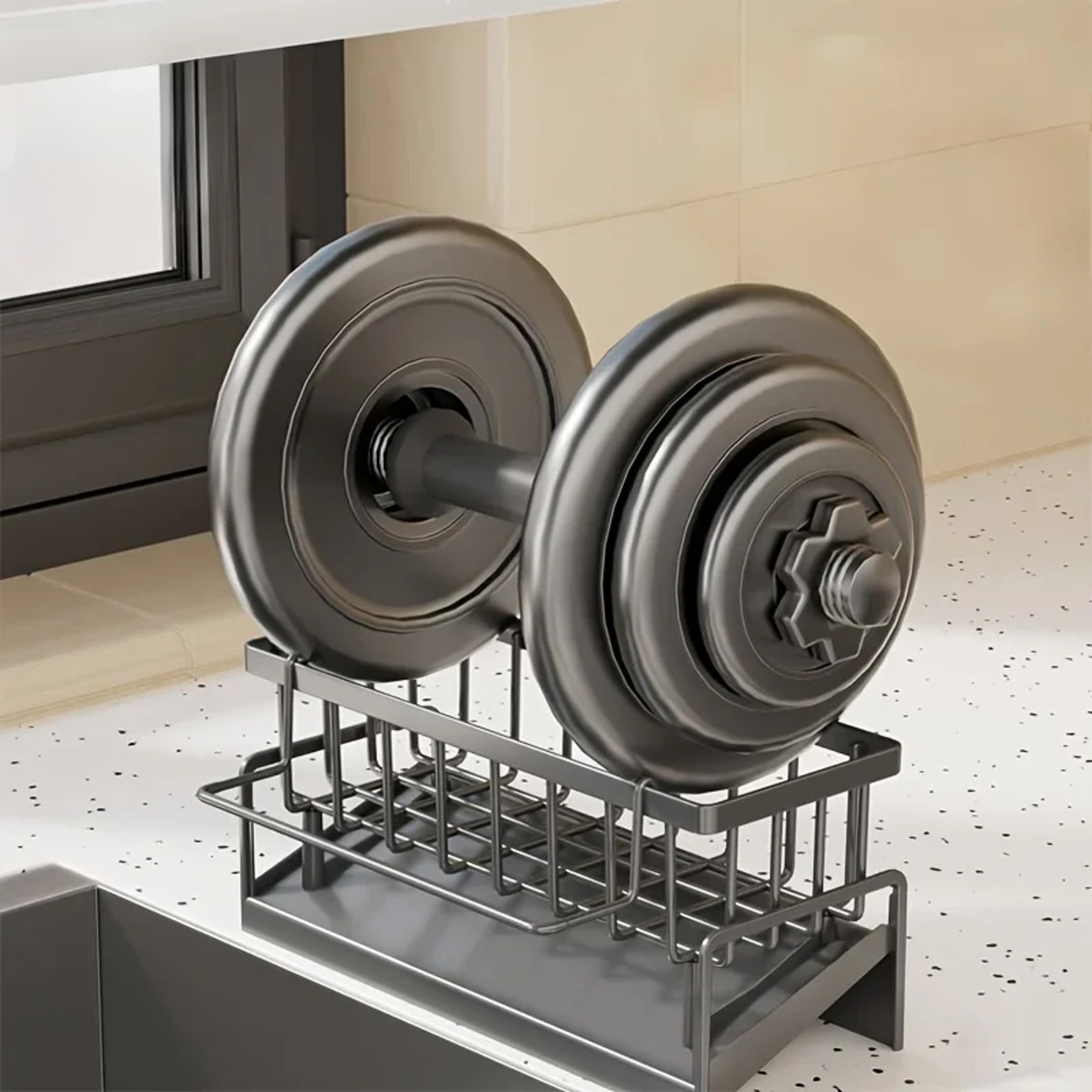 drill free kitchen sink organizer sponge holder and draining rack