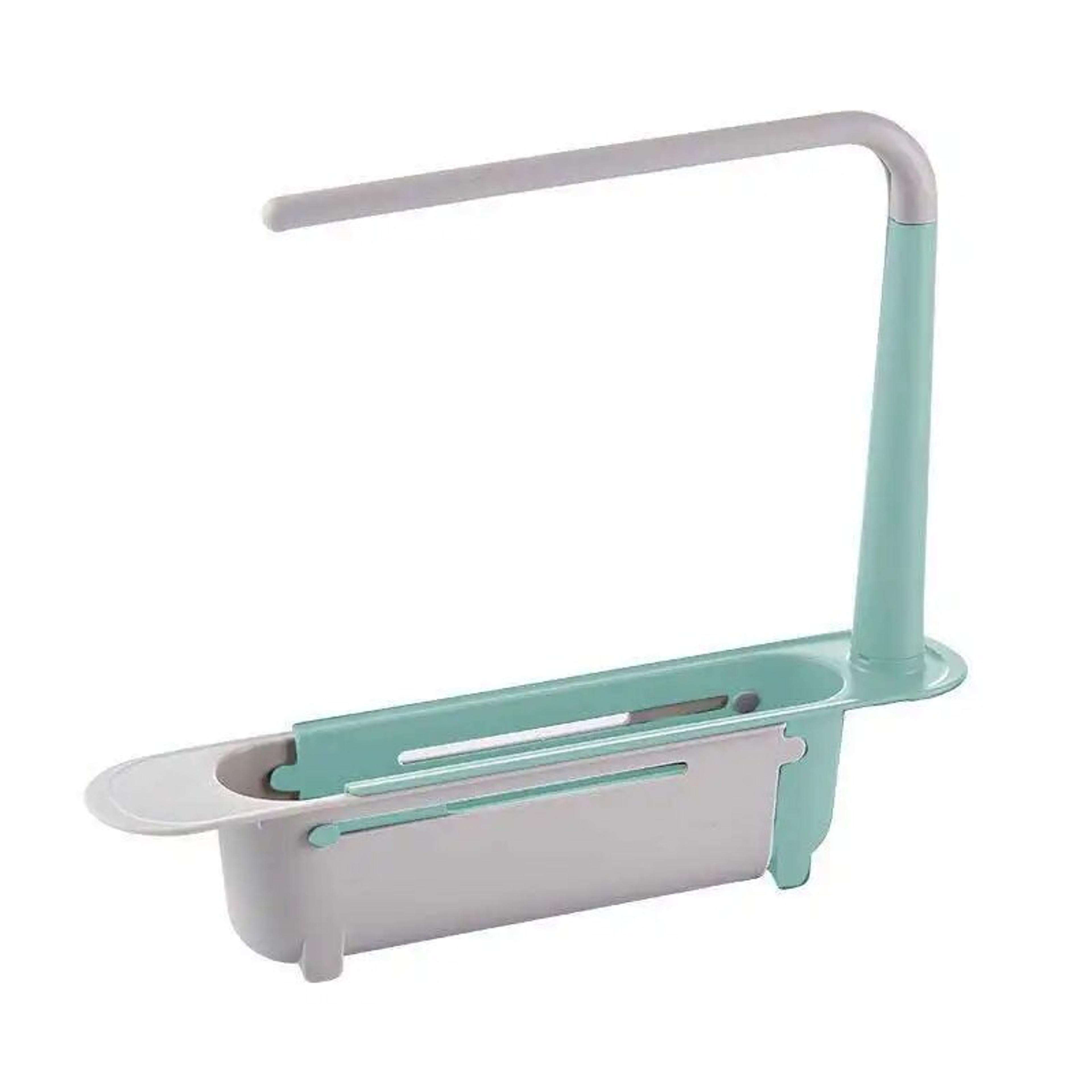 telescopic sink storage rack adjustable sink caddy and sponge holder