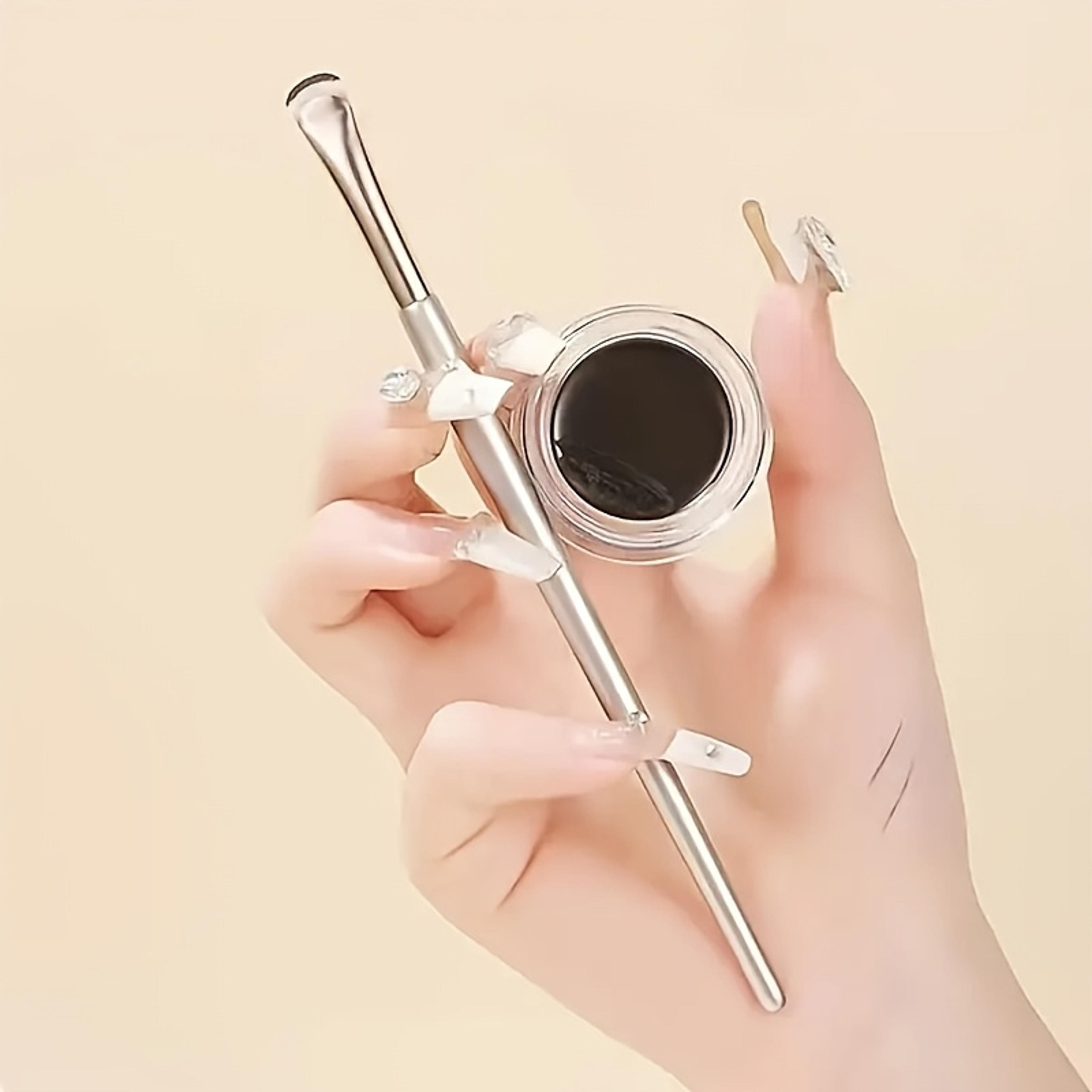 upgrade half round crescent blade eye liner brush, eyeliner brush draw eyeliner, eyeband contour makeup tools