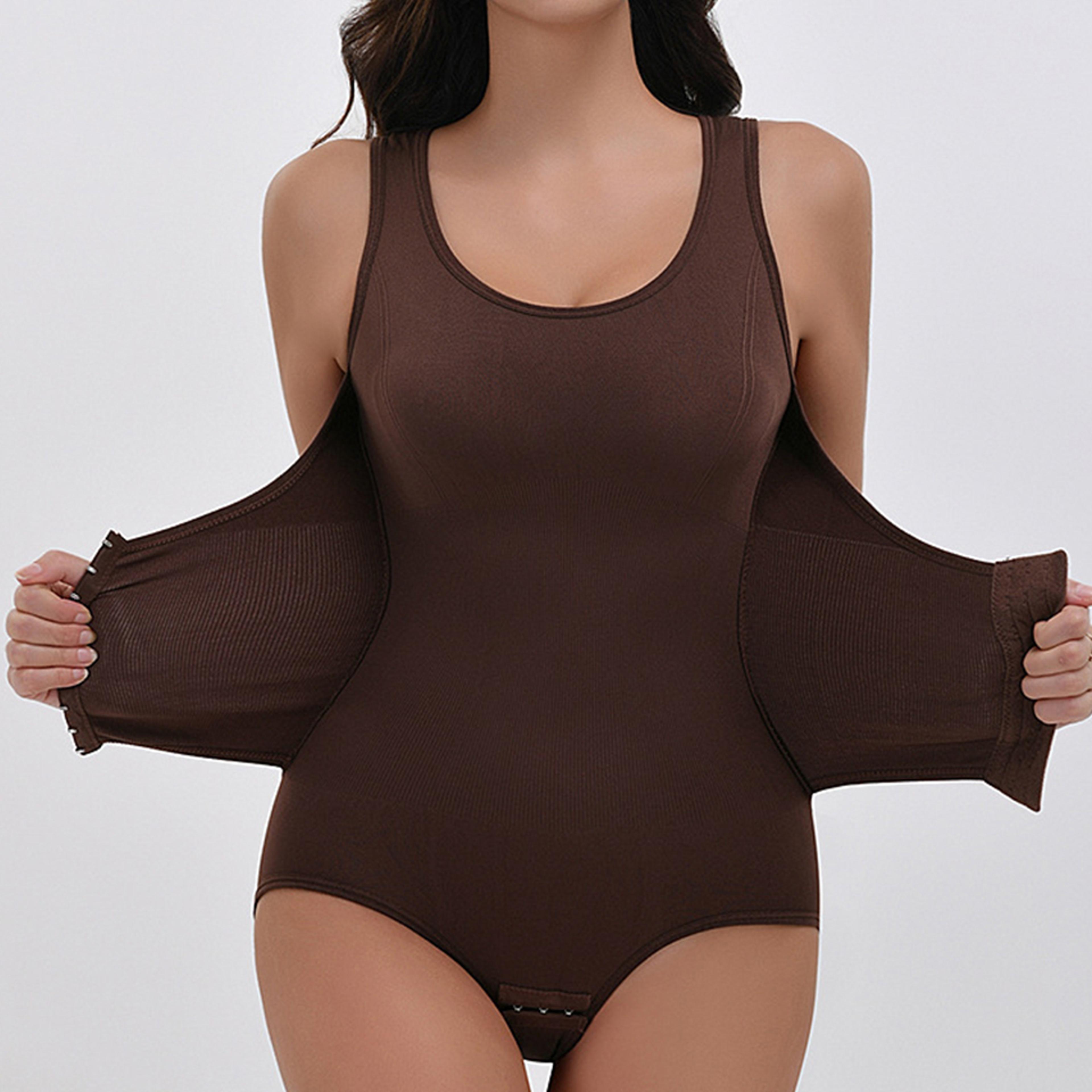 ultimate waist trainer corset & tummy control bodysuit with belt, full body shaper slimming cincher for women