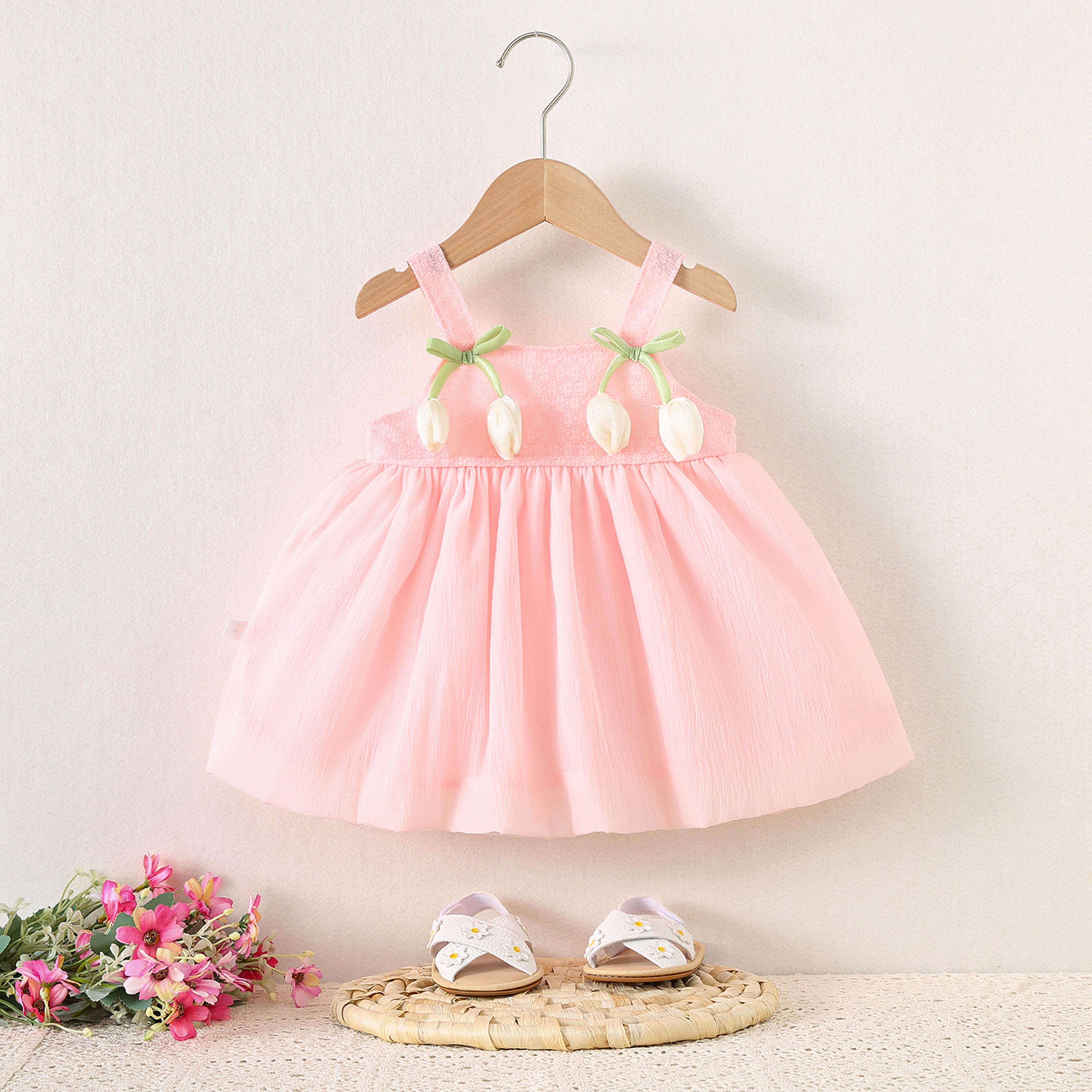 infant tulle dress Amazon.com: KIDS Baby Girls Layered Tutu Toddler Tulle Dresses Tulle Sundress Set with Crown Headband Pink 18-24 Months: Clothing, Shoes & Jewelry perfect for little girls Baby Girl Dress Summer Tulip