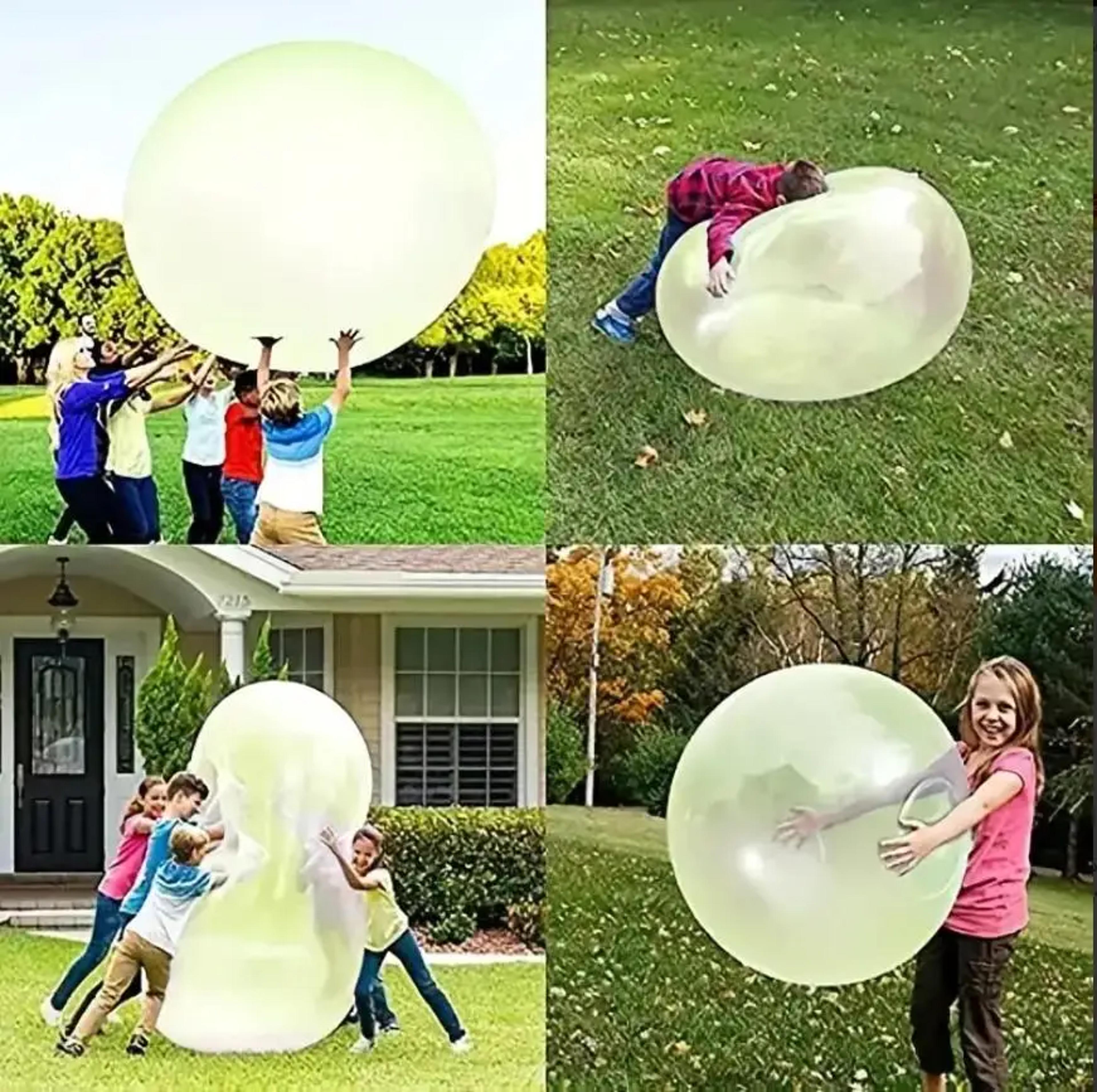hot selling transparent bubble ball, tpr blowing balloon, patting play with water ball, outdoor toy