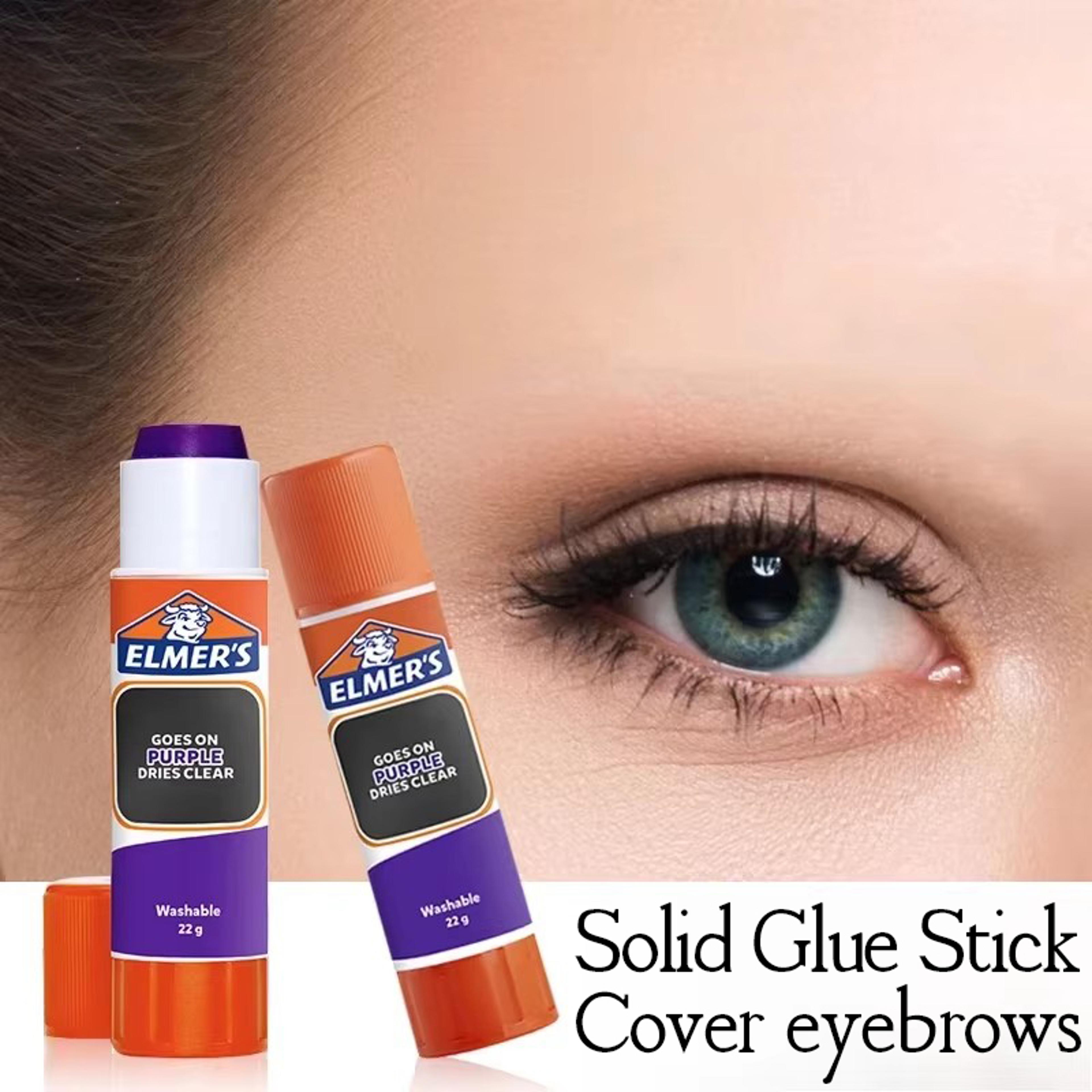 color-changing washable solid transparent glue stick, diy handcraft eyebrow shaping office study stationery supplies