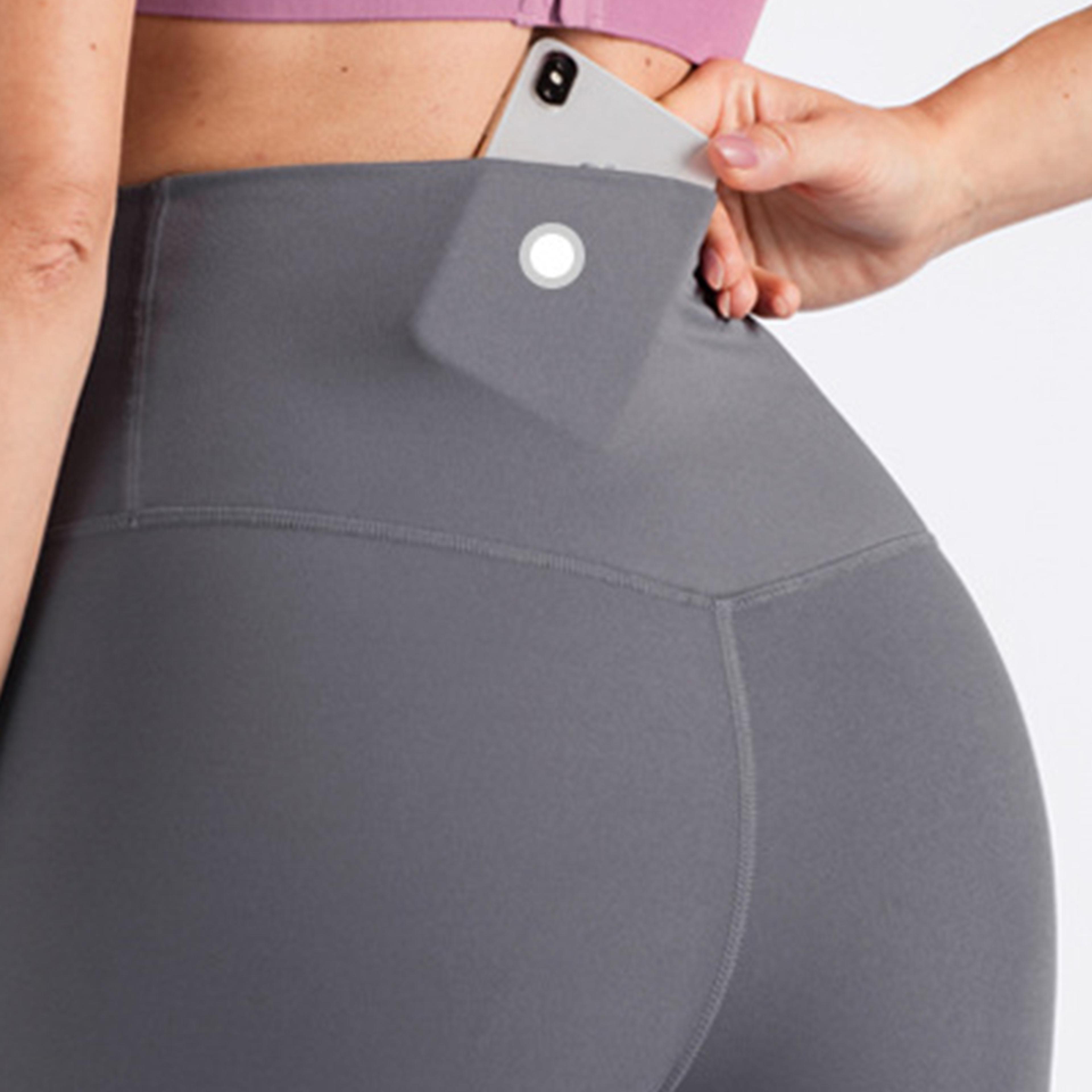 naked feeling workout leggings, high waist tummy control yoga & running pants for women, energy gym tight