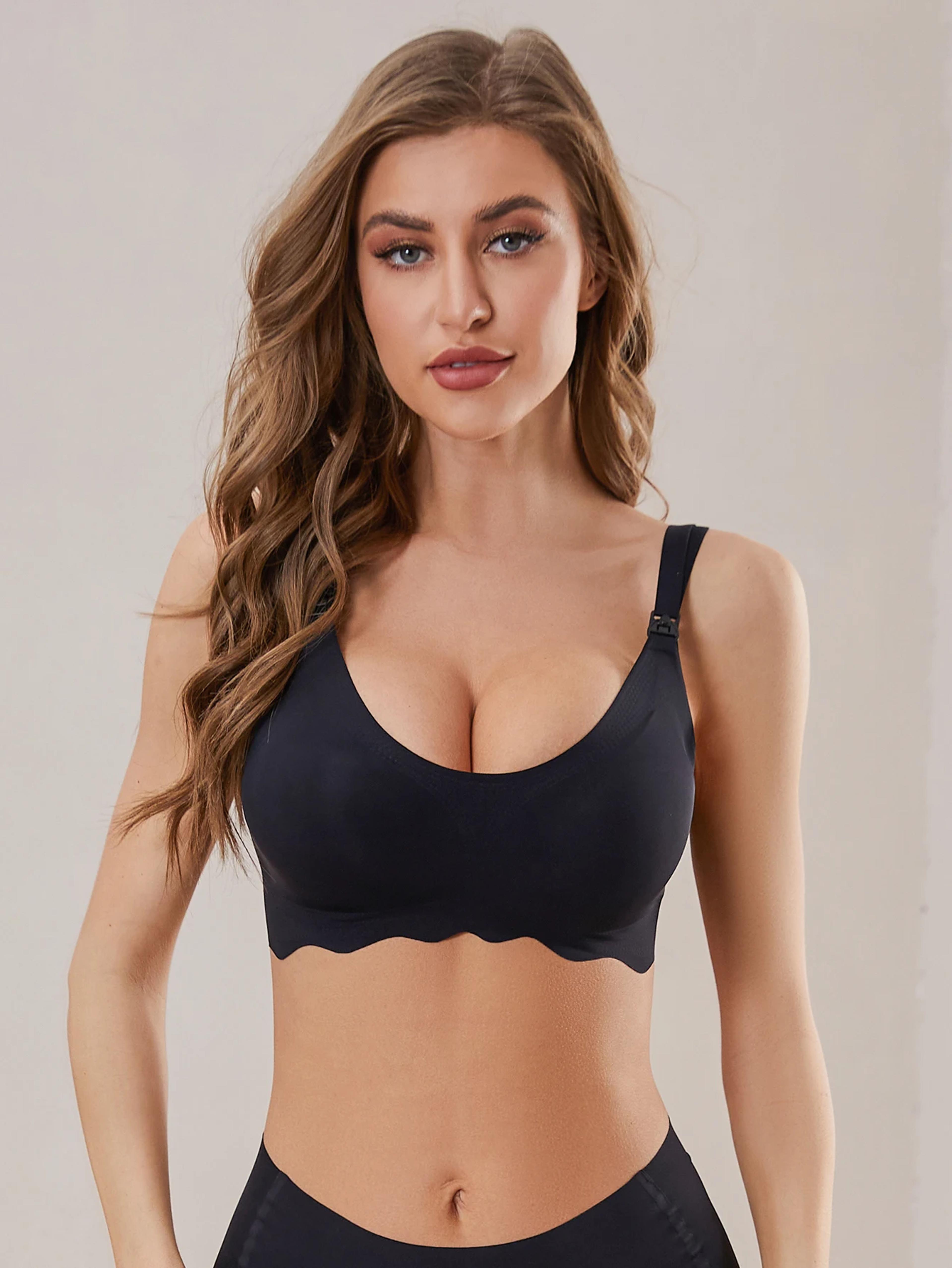 comfortable and breathable nursing bra, new traceless ultra thin bra, detachable for easy breastfeeding
