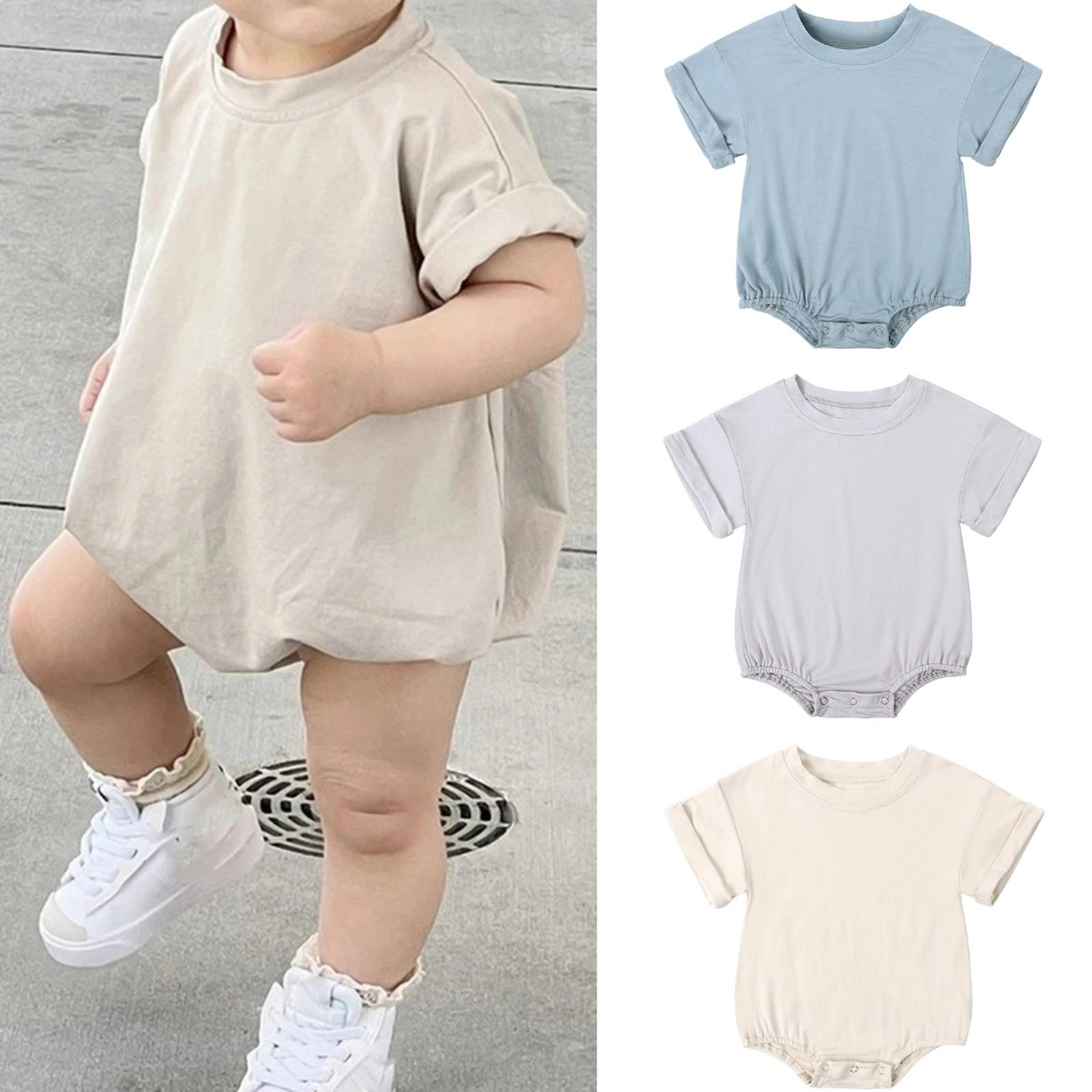 baby romper, bamboo fiber jumpsuit, casual newborn clothes for boys and girls, short sleeve bodysuit
