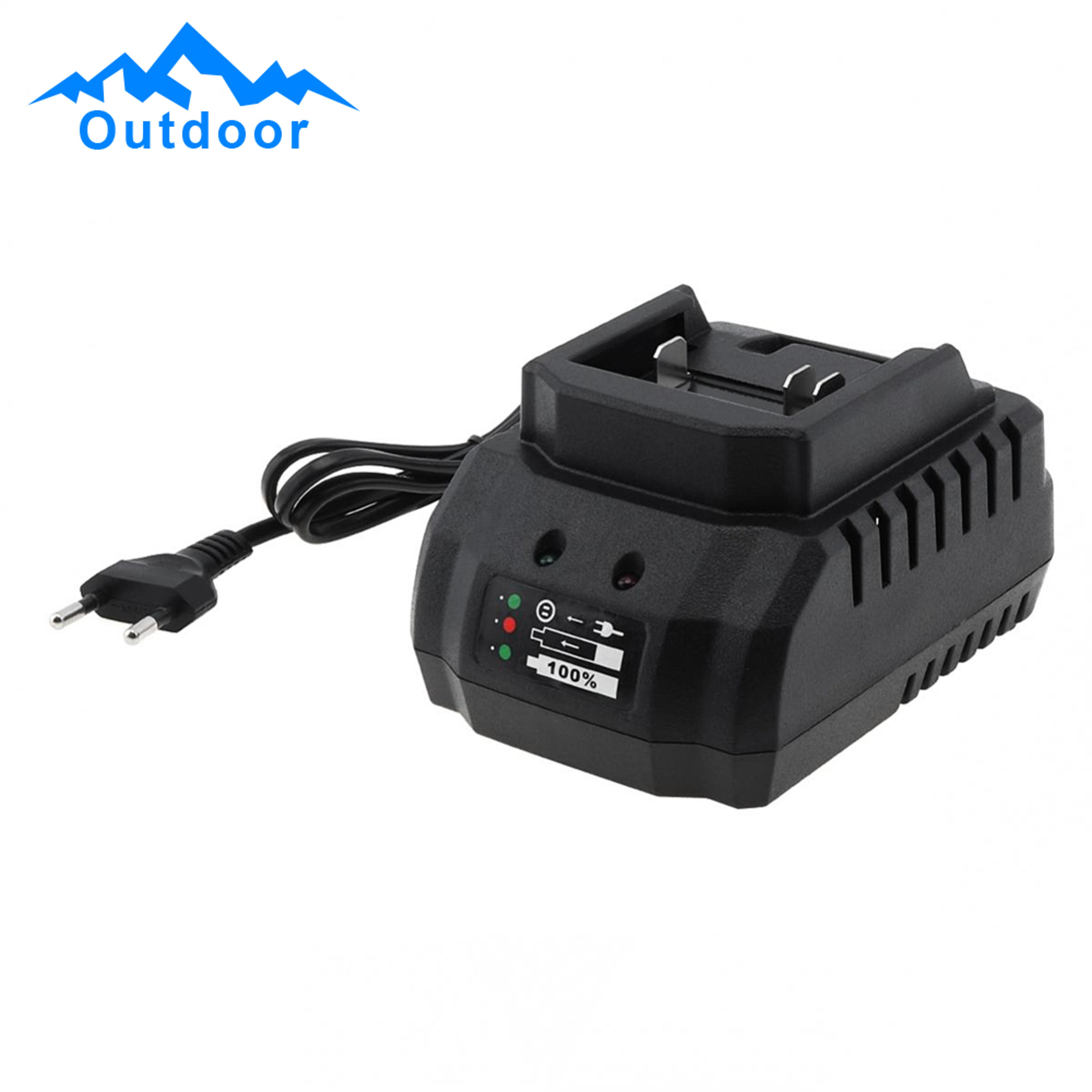 portable fast charger for power tool batteries with safe quick charging system
