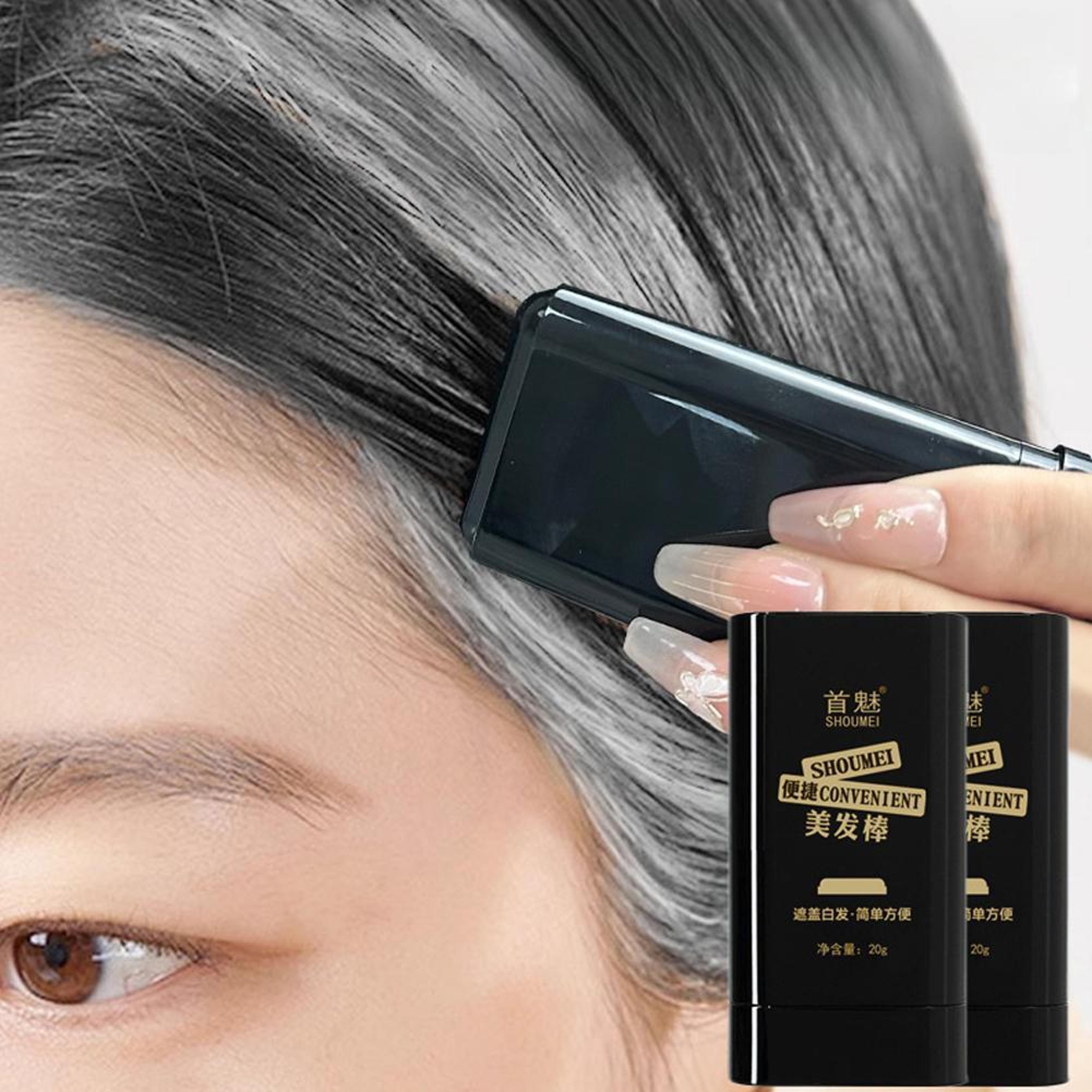 instant touch-up hair color comb stick for gray root coverage