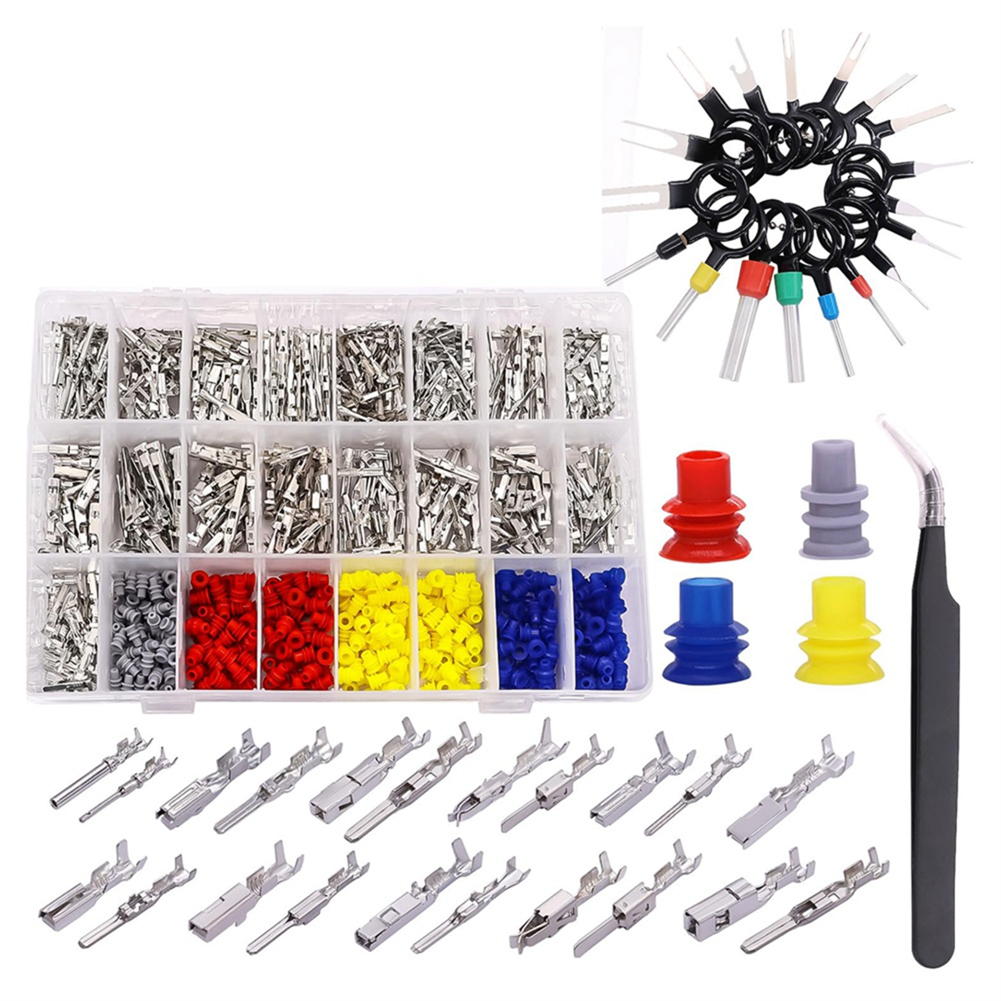 automotive connector pins kit with 420 pins 300 seals and removal tools