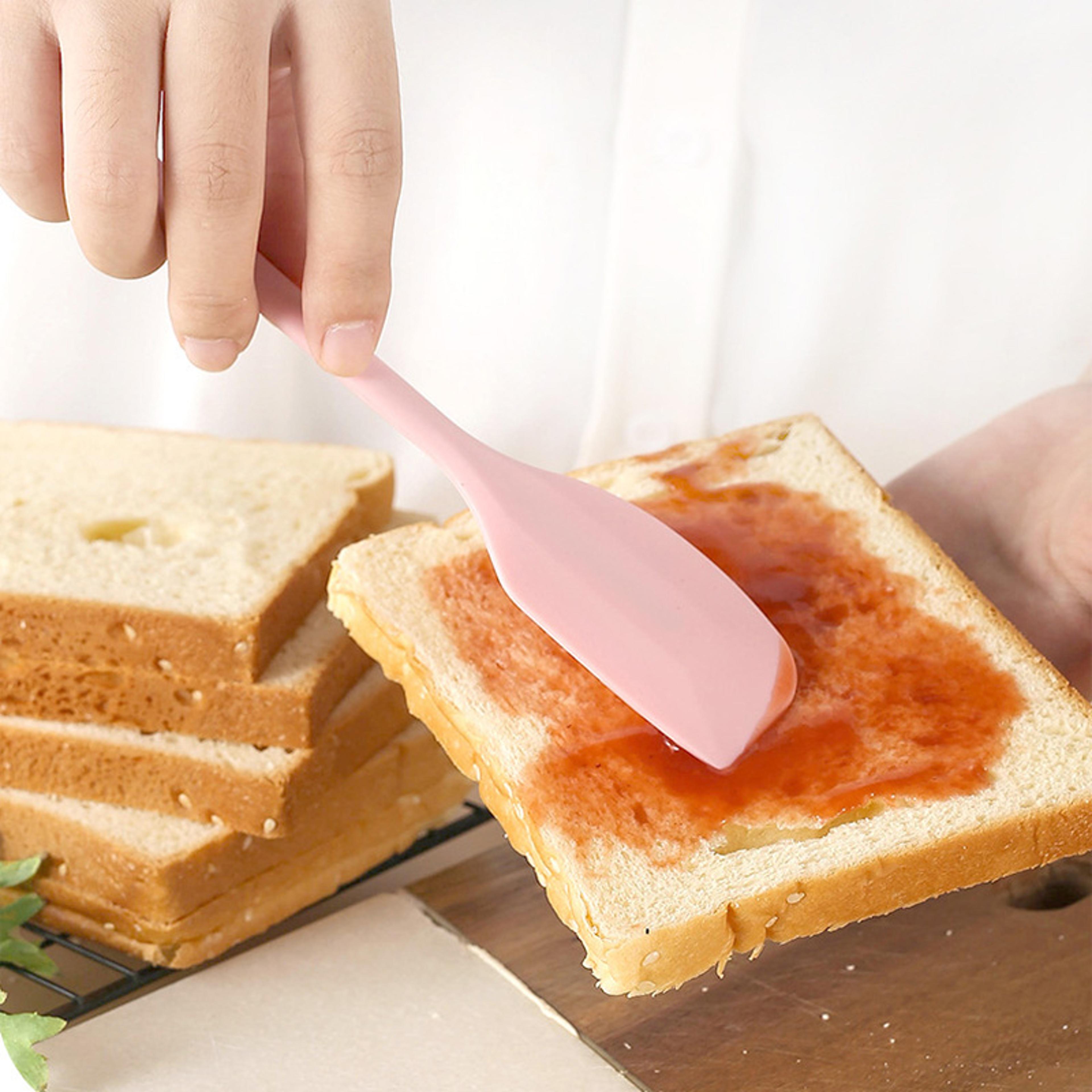 heat-resistant silicone cream spatula, non-stick butter & baking tool for diy cakes