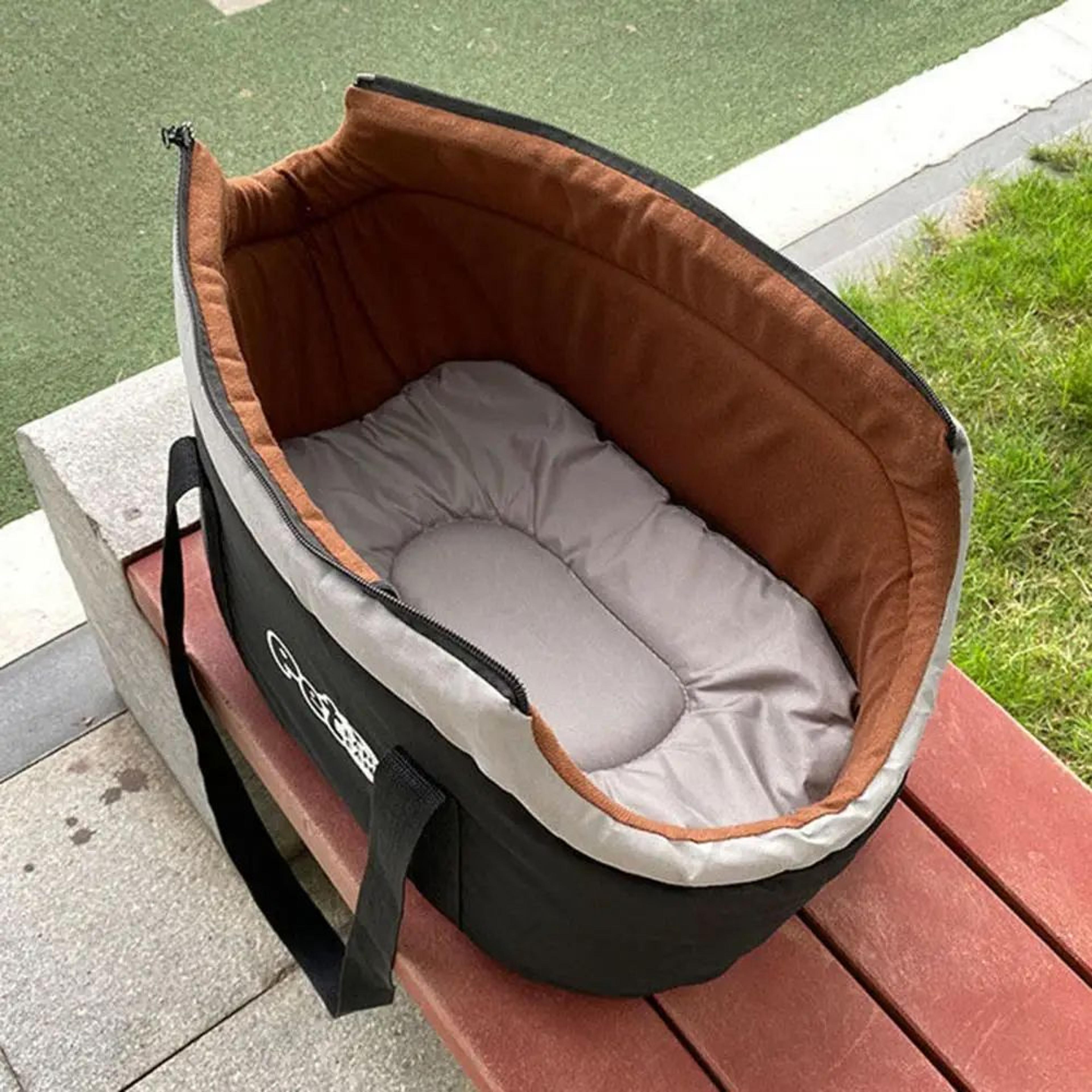 soft-sided adjustable pet bag breathable cat & dog carrier tote with interior pad for travel, outgoing, and daily use