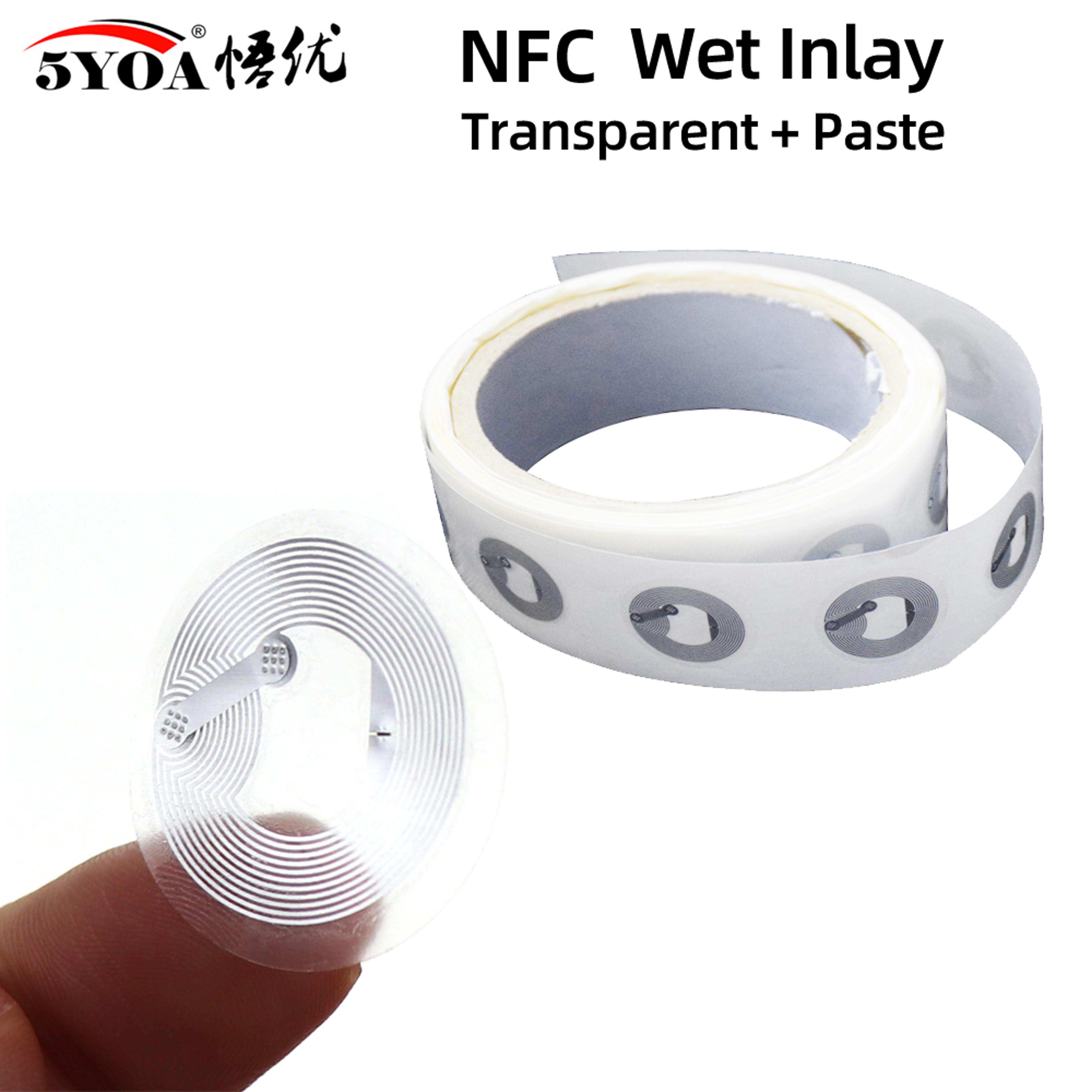 nfc tags stickers badges labels for huawei share & ios13 automation, high capacity smart nfc label pack