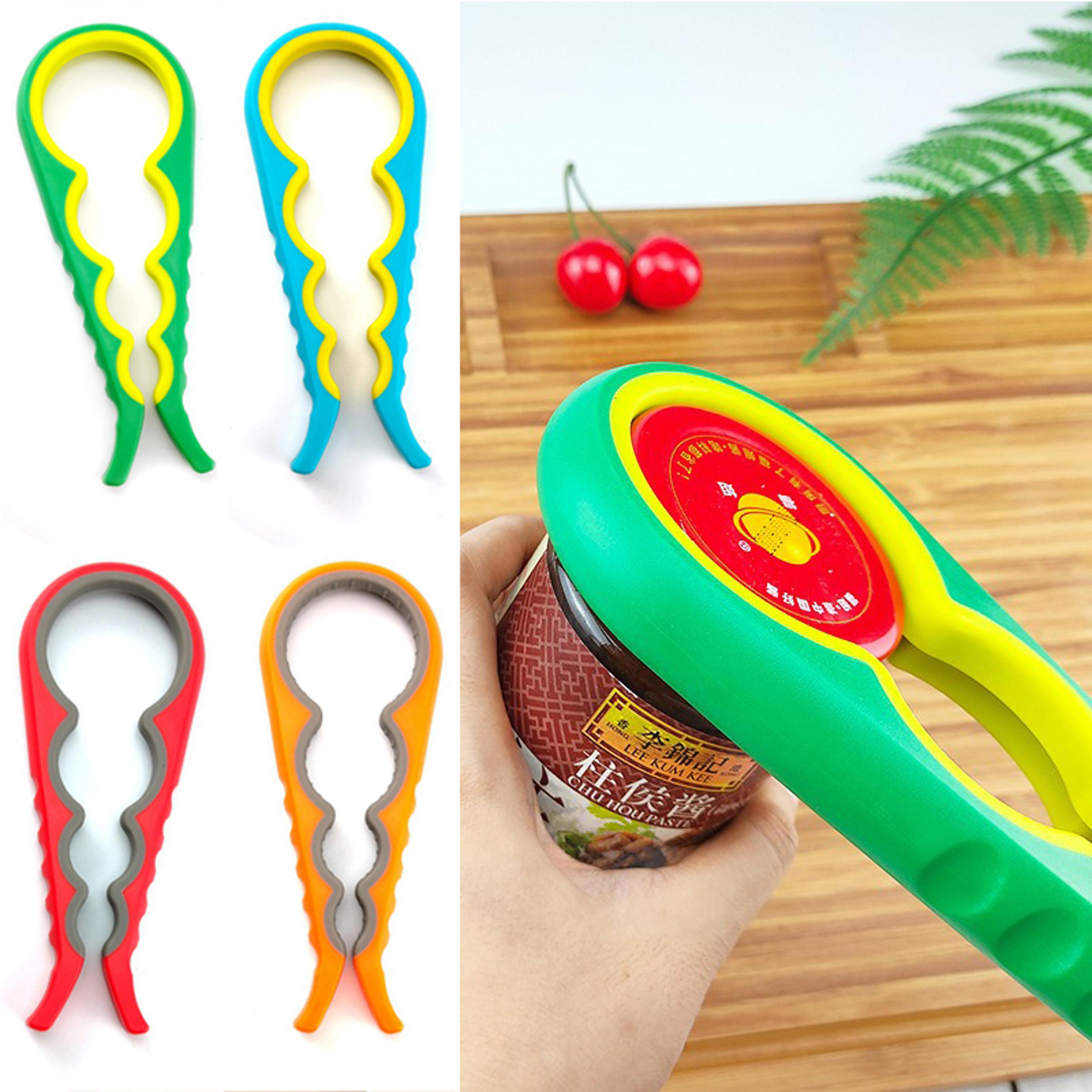 easy grip multi function jar opener and bottle cap opener for weak hands