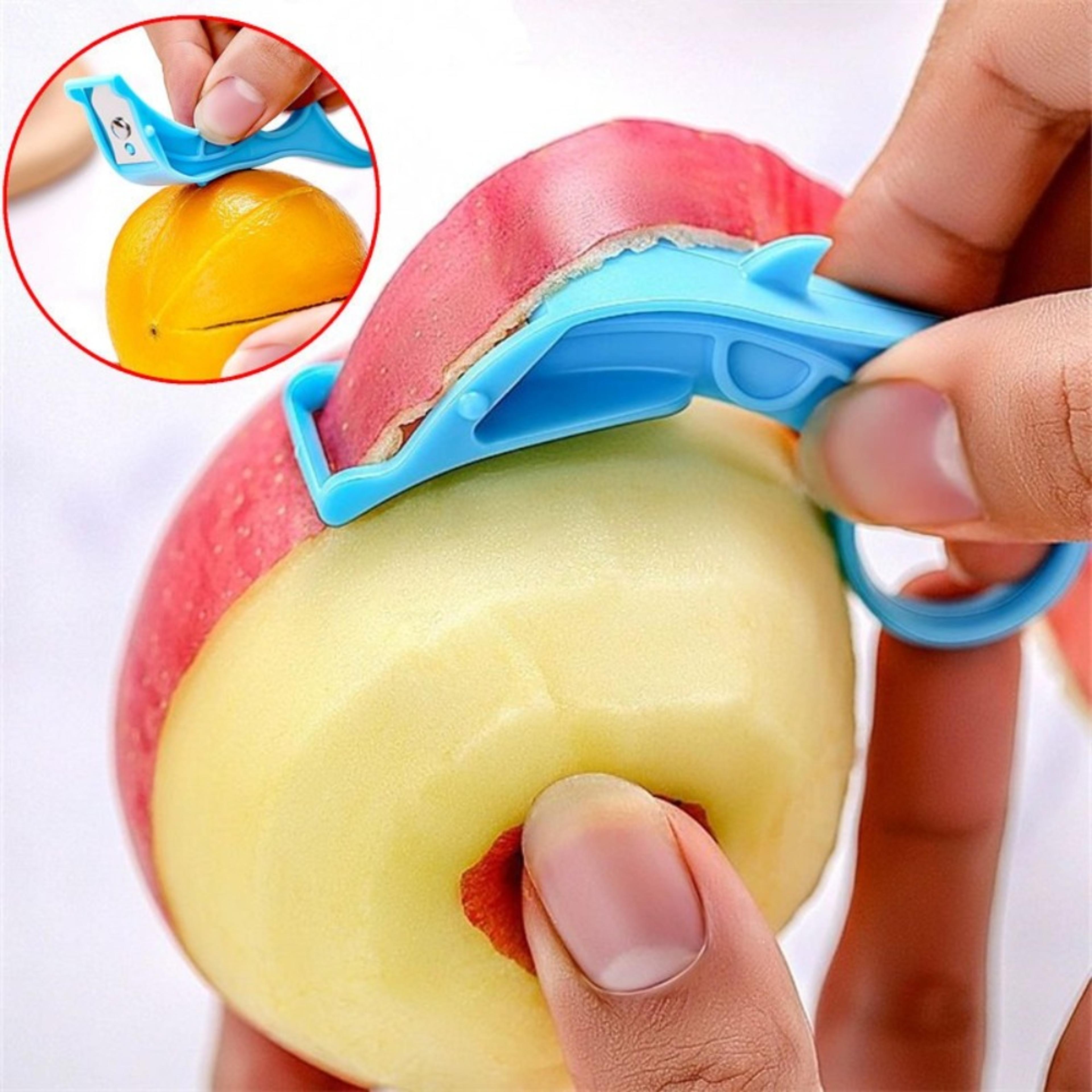stainless steel fruit peeler ring for orange kiwi and potatoes