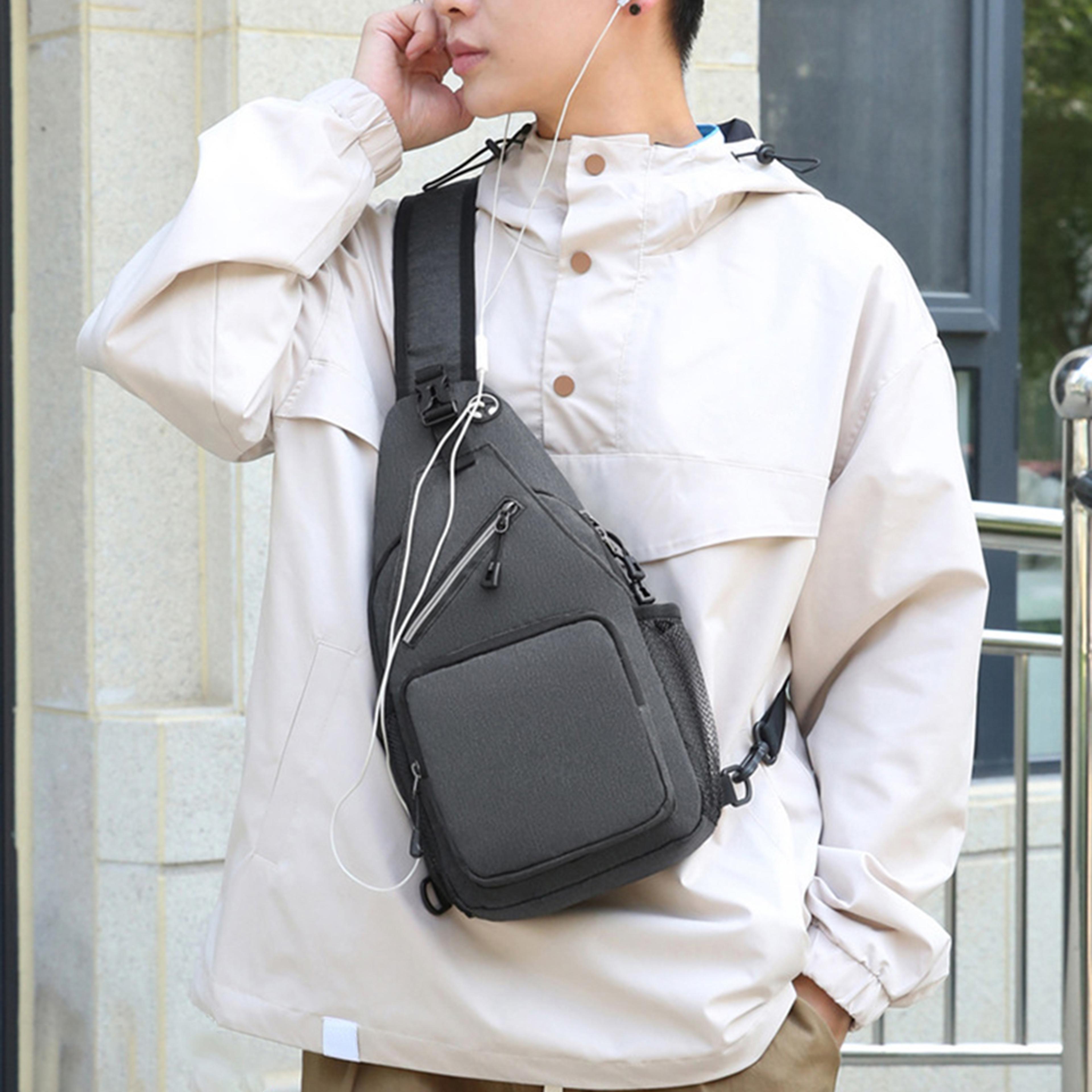 urbanguard waterproof mens sling bag crossbody chest bag for travel hiking and everyday carry