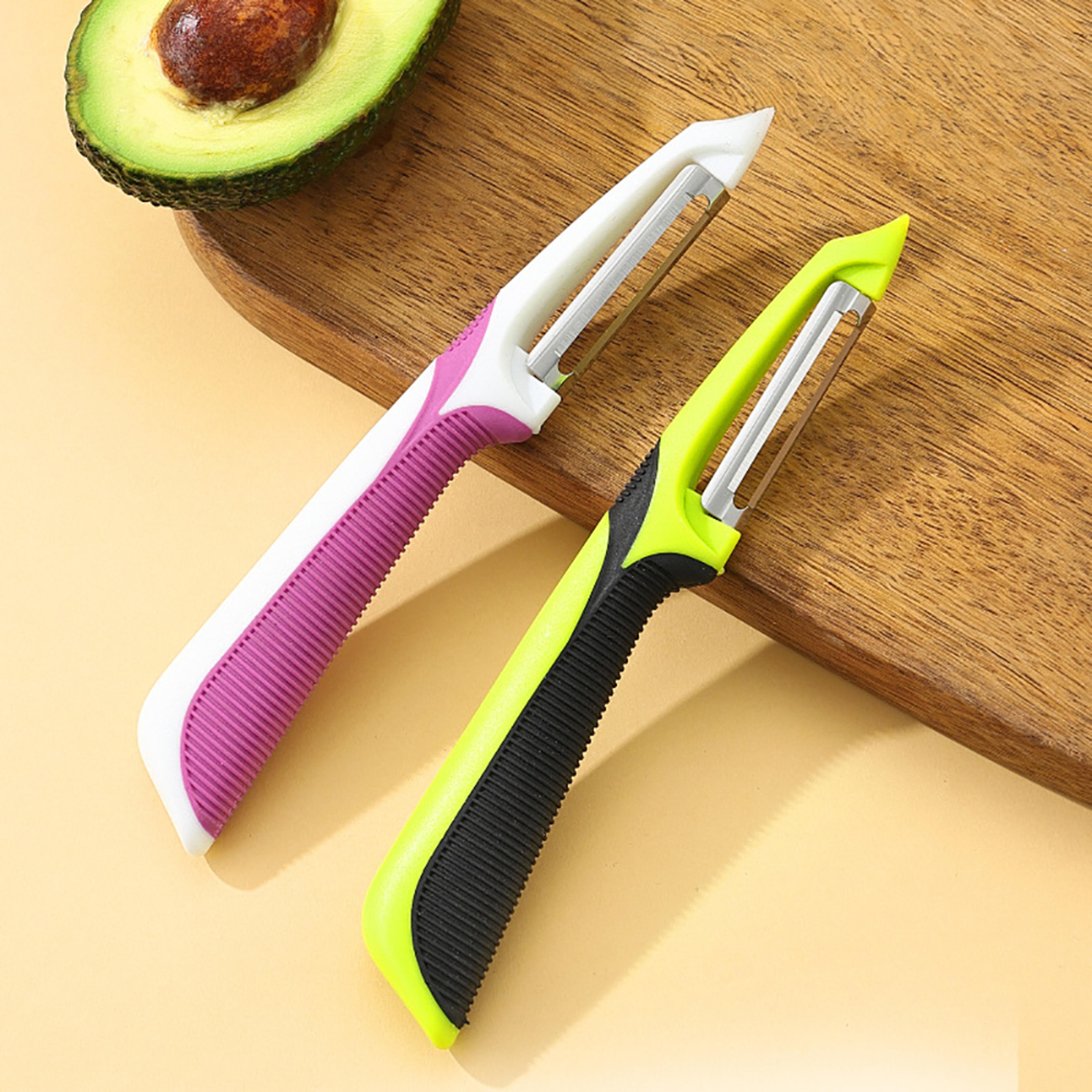 stainless steel vegetable peeler with wooden handle multifunctional potato and fruit peeler