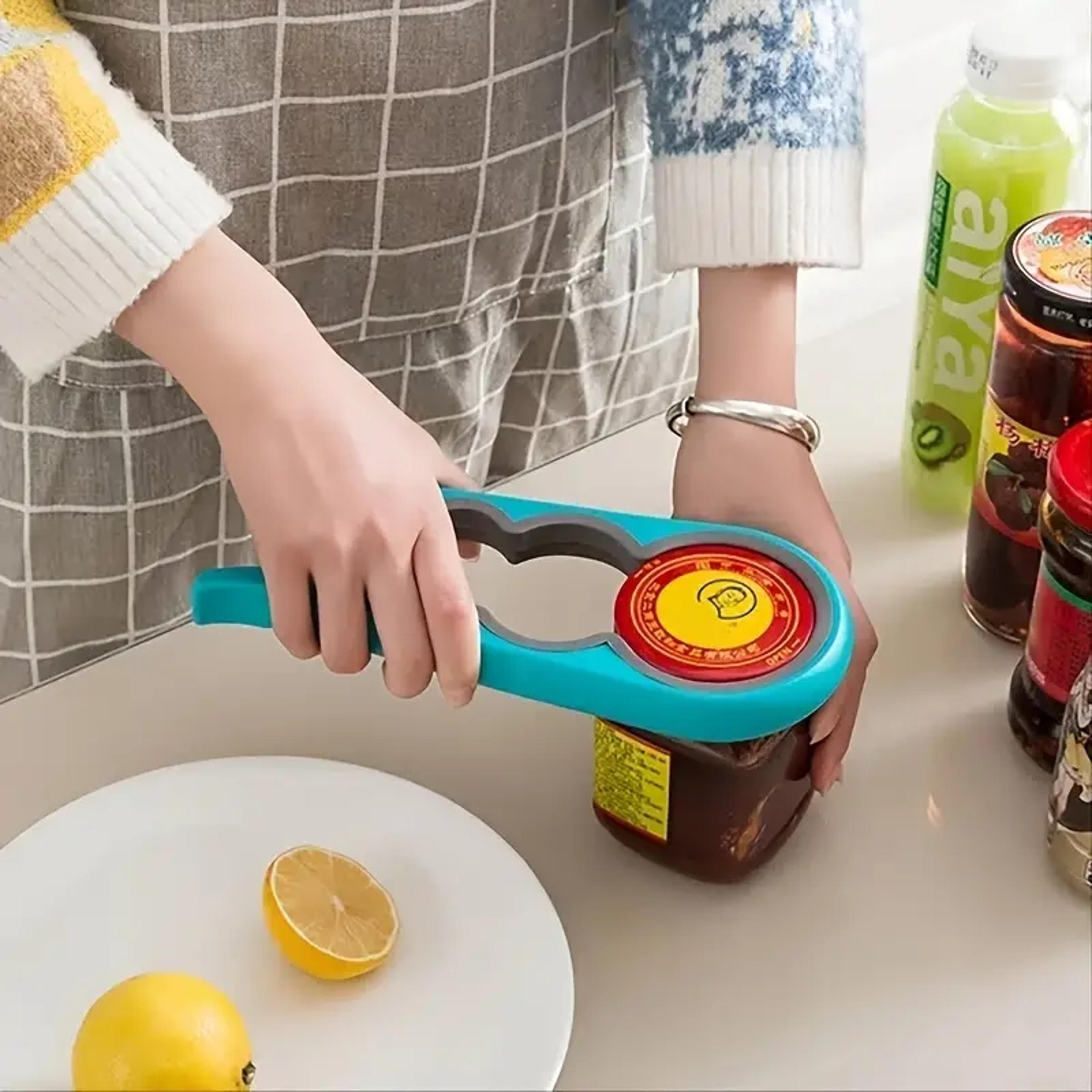 multifunction jar opener & bottle opener for seniors with arthritis and weak hands