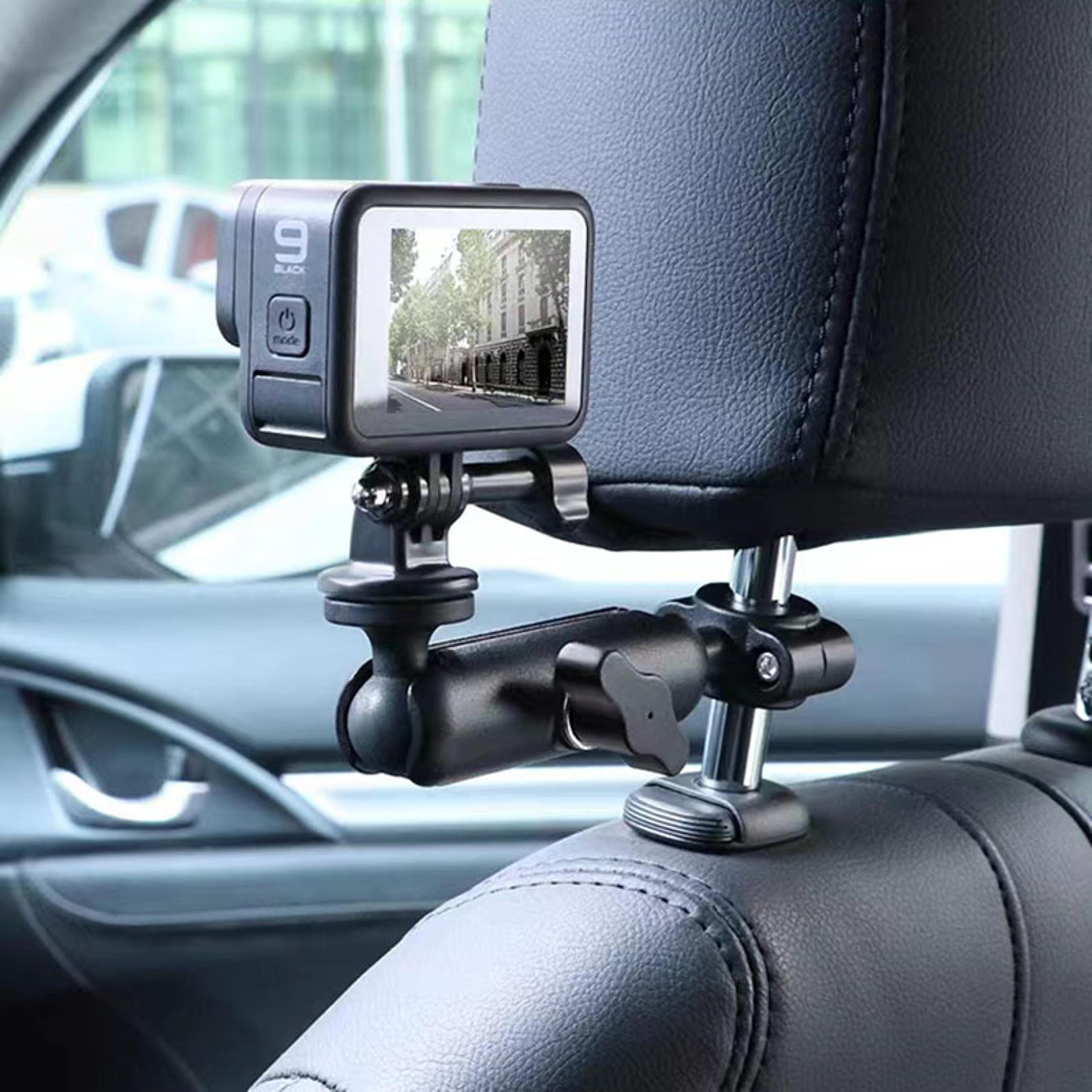 adjustable car headrest camera mount for gopro pov filming