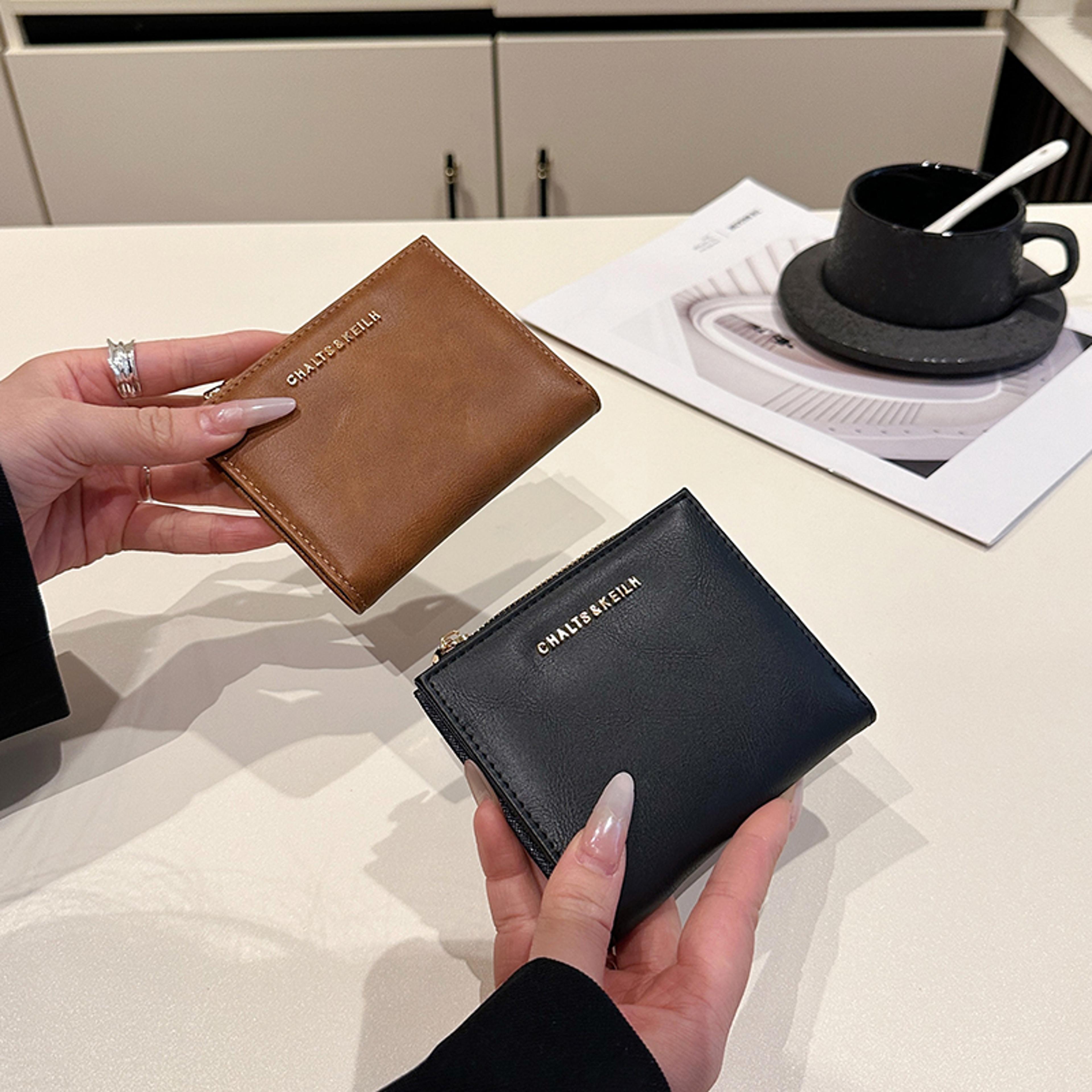 luxury designer wallet multi function card holder & slim leather purse
