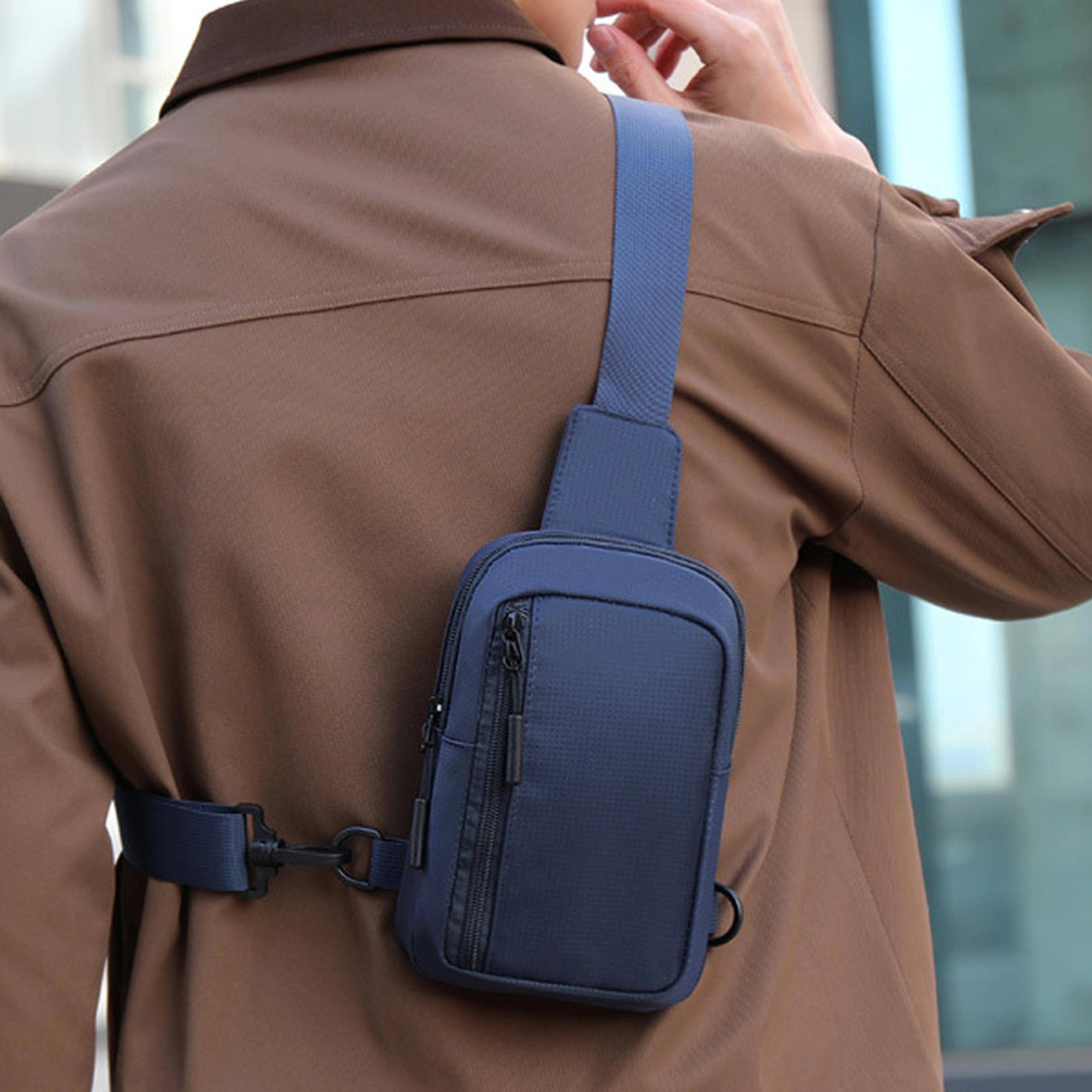 mens chest bag small shoulder crossbody phone bag for daily use