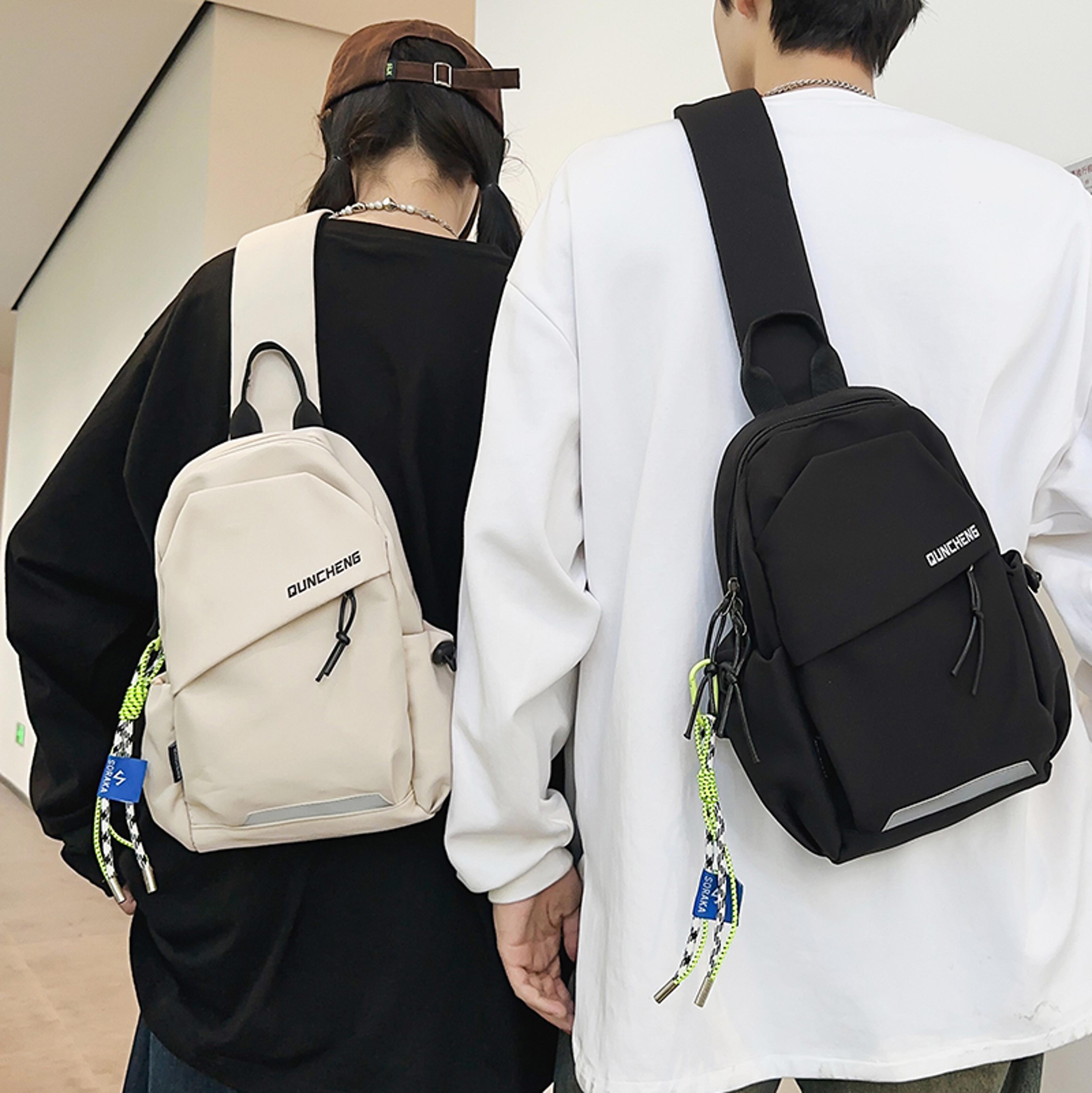 lightweight crossbody chest bag for men & women tablet sling backpack