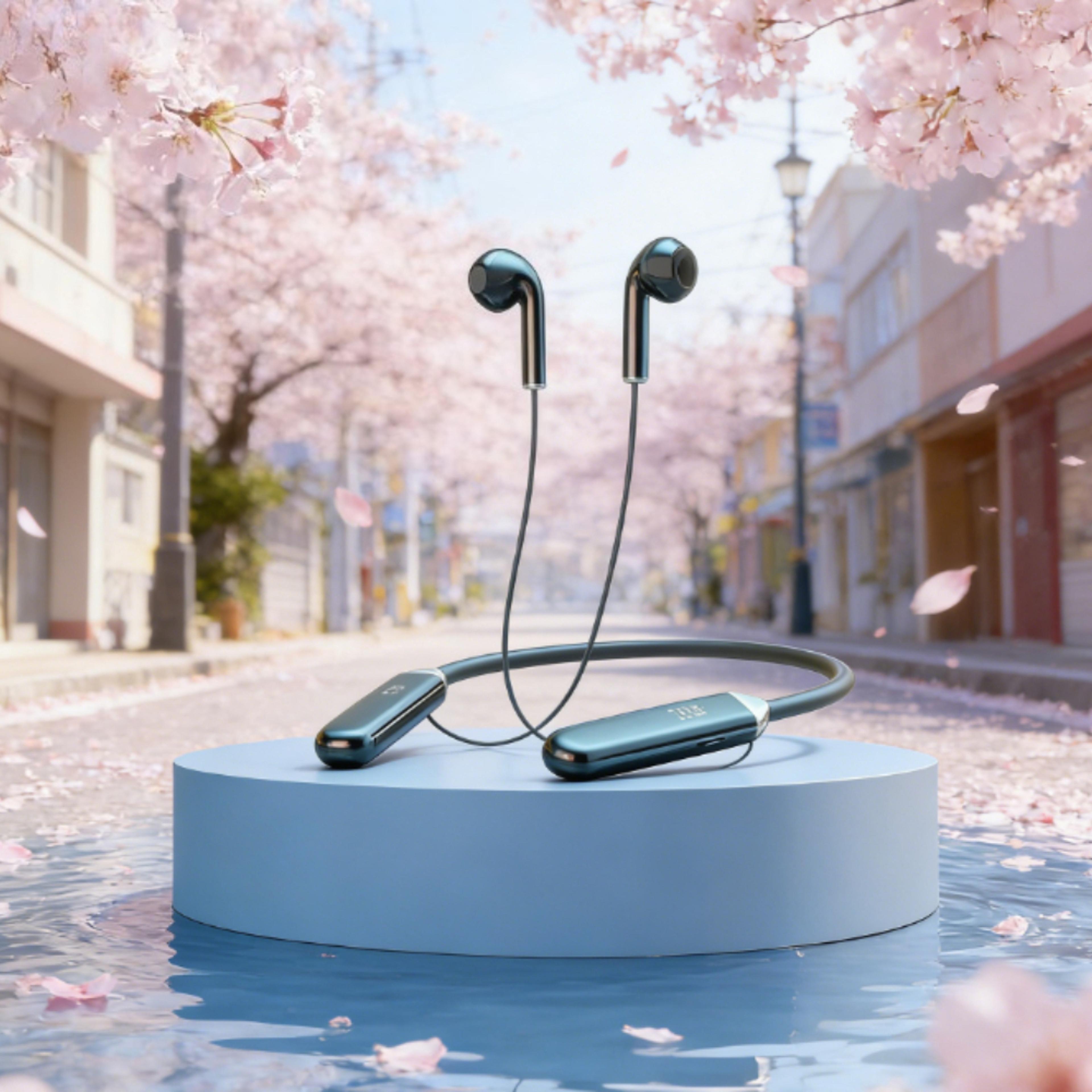 hifi neckband headphones with noise reduction and long battery life