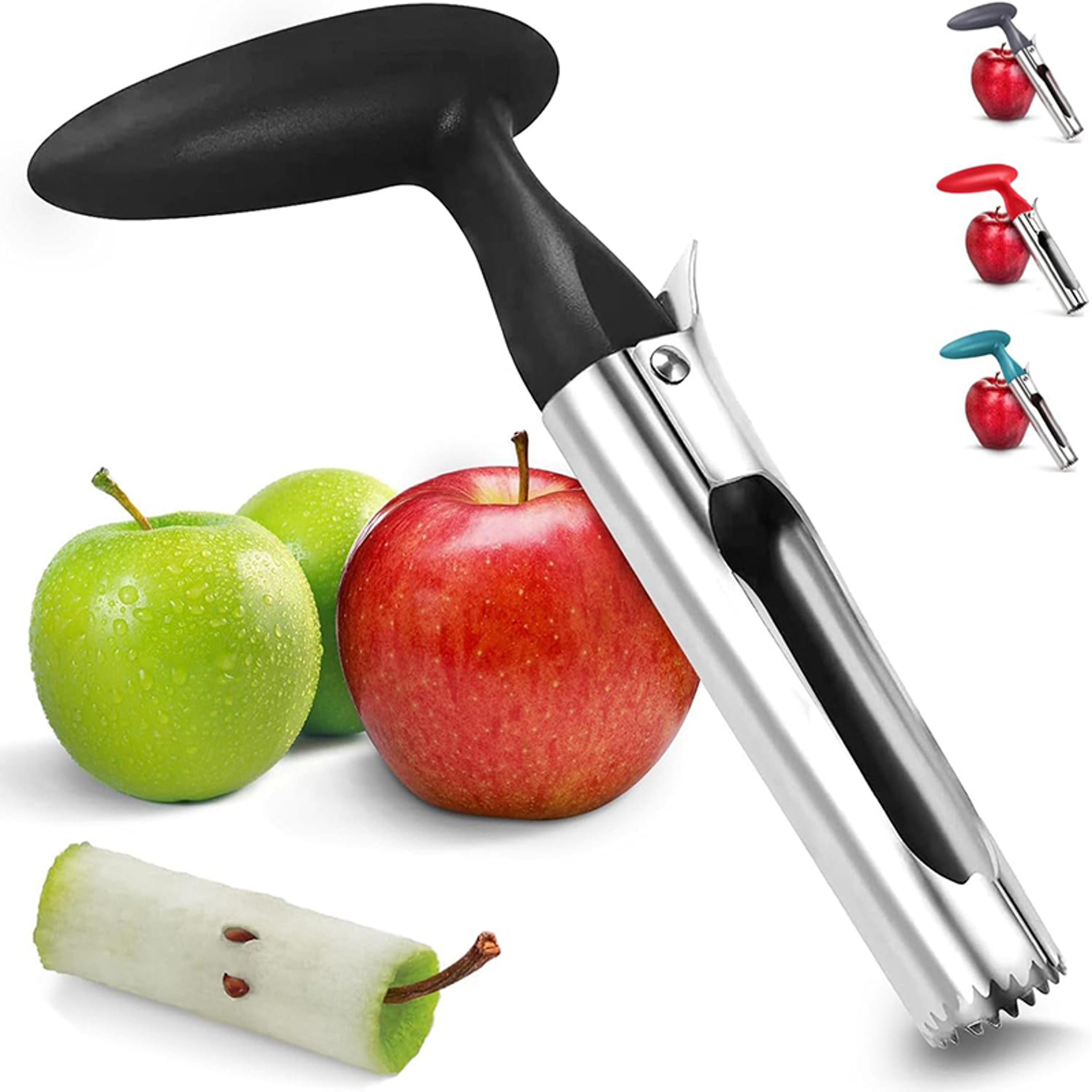 stainless steel apple corer tool easy twist fruit core remover for apples and pears