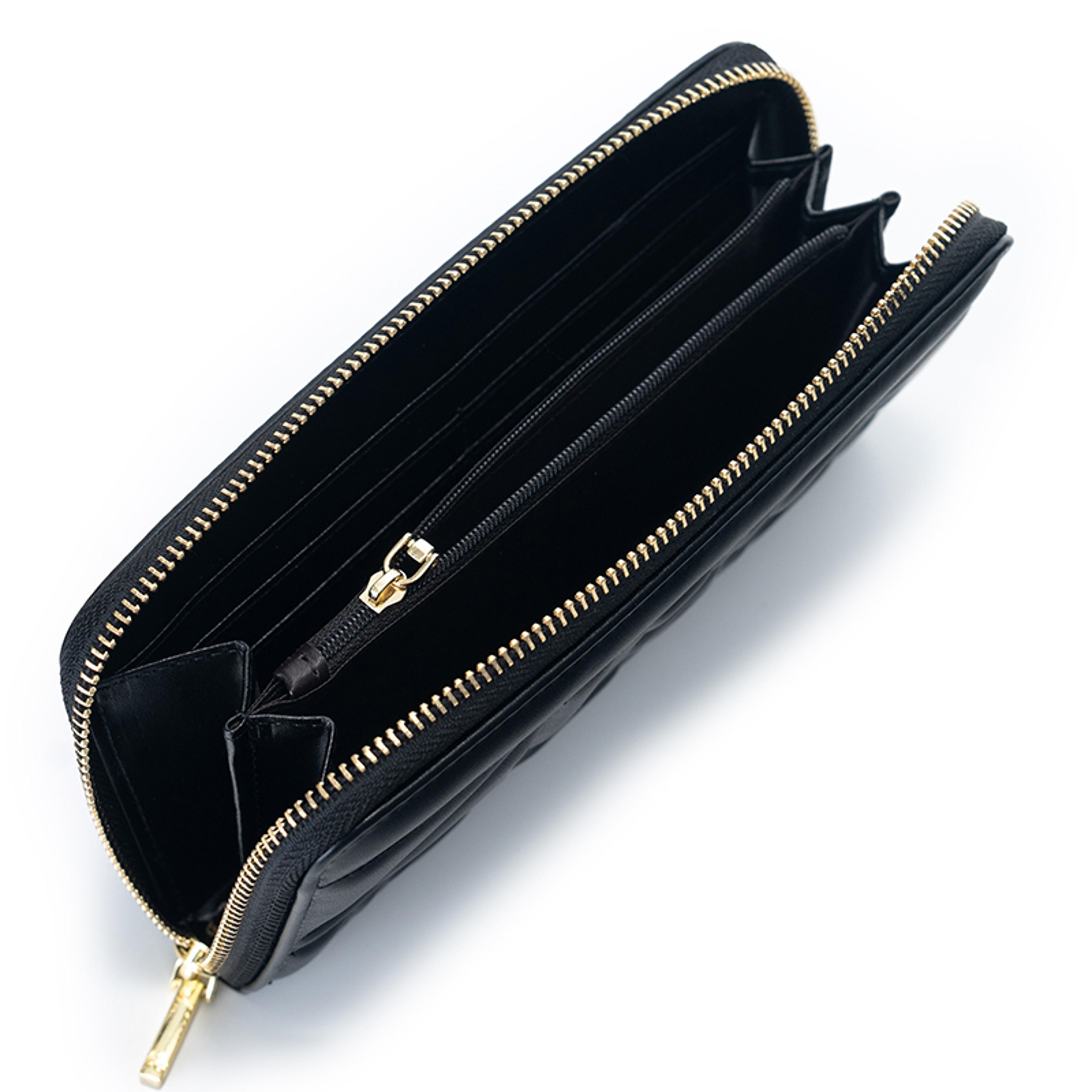 womens compact wallet card bag with letter print