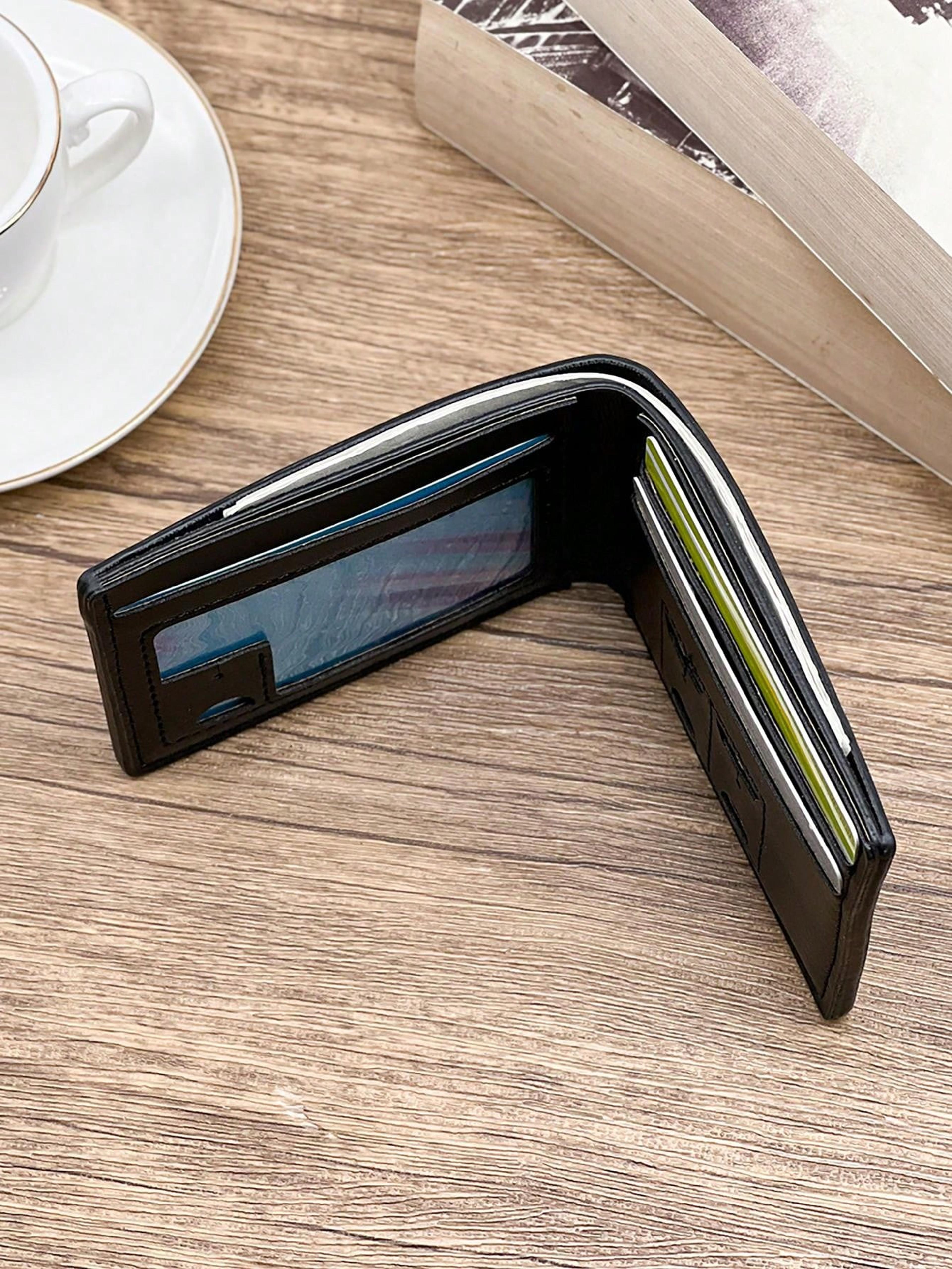 luxury vintage slim money clip wallet for men