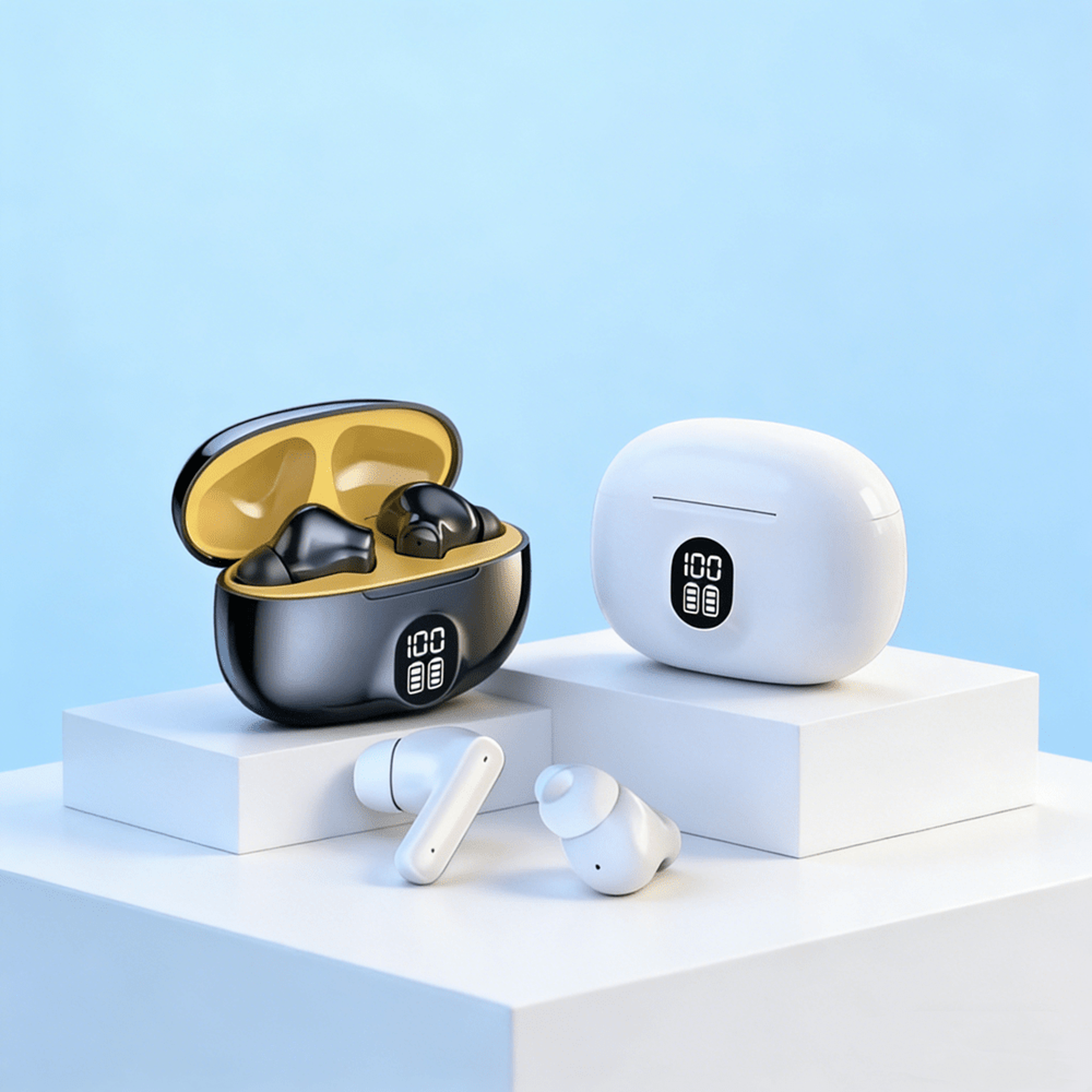 wireless gaming earbuds with mic noise reduction bluetooth headphones