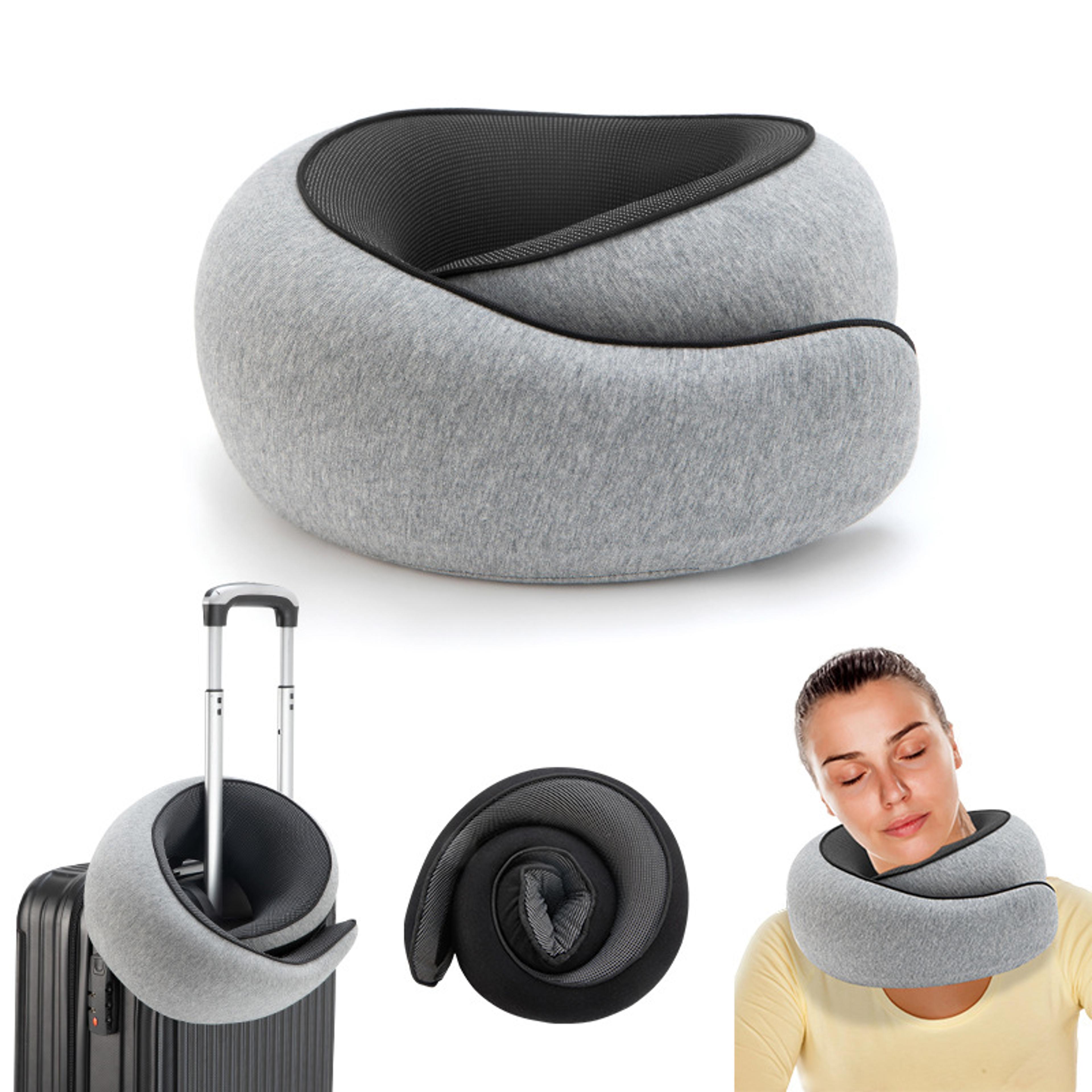 premium u shaped memory foam travel neck pillow for comfortable sleep