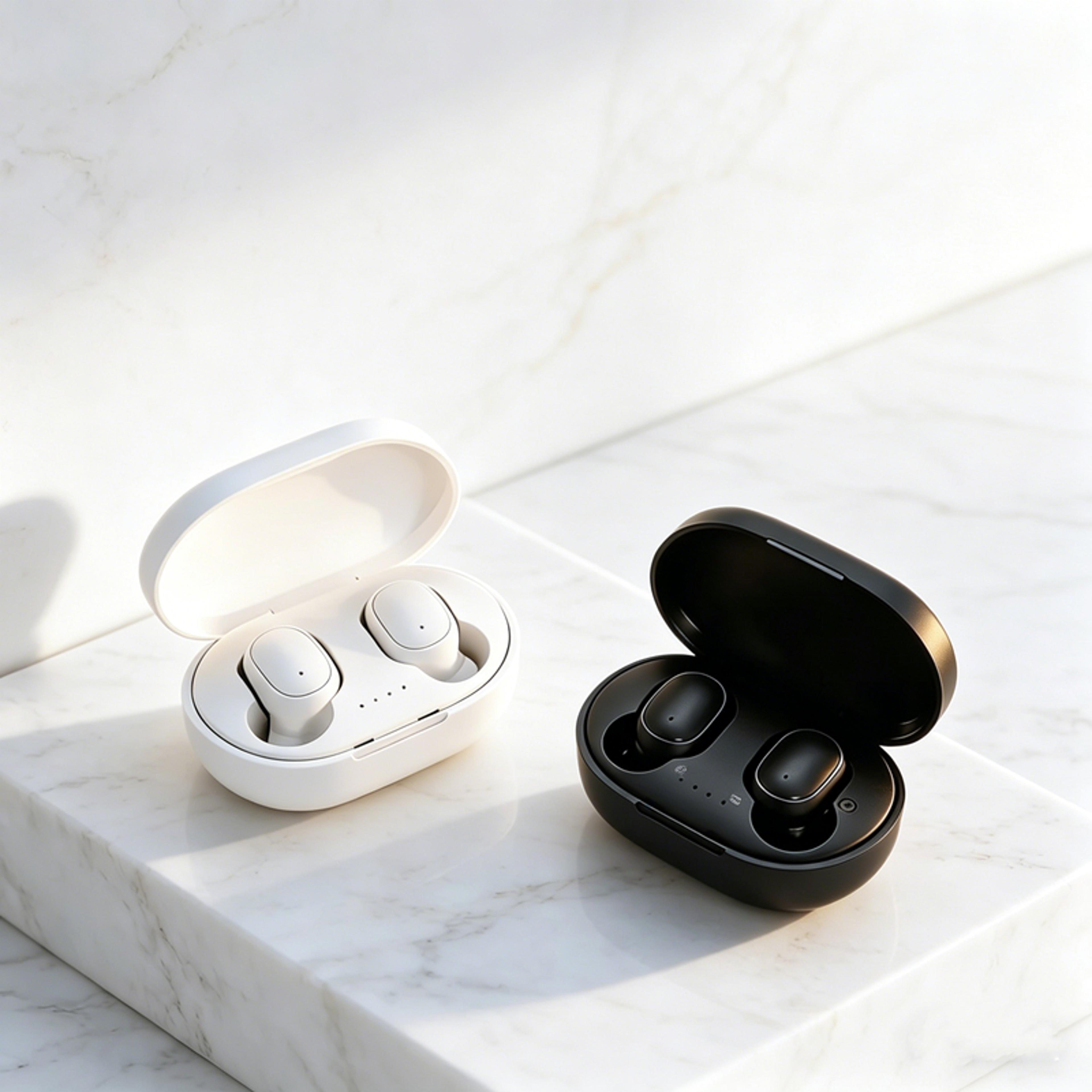 tws wireless bluetooth earbuds with mic & noise cancelling